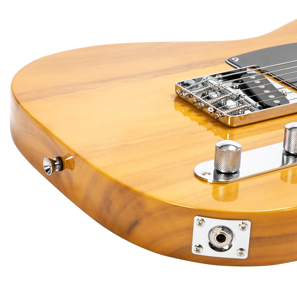 Maple Fingerboard GTL Electric Guitar SS Pickup Transparent Yellow view 17