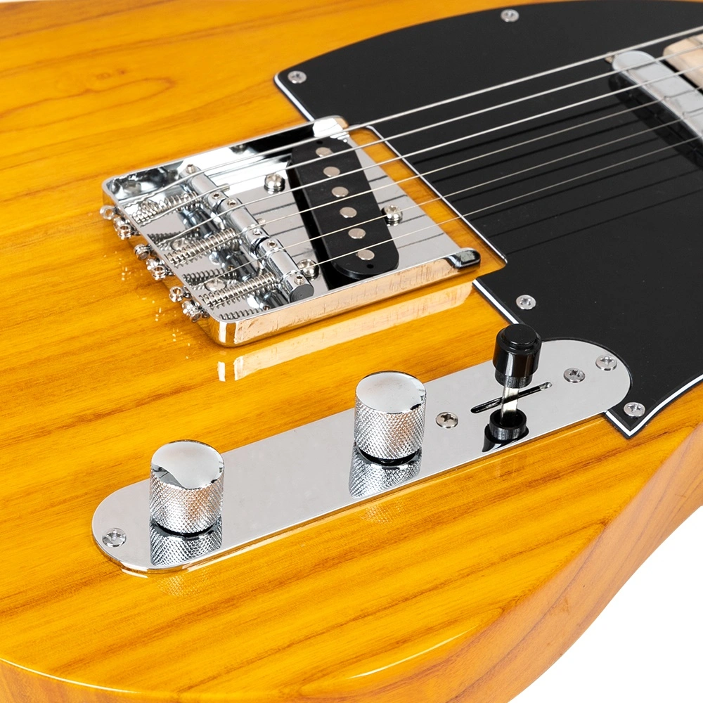 Maple Fingerboard GTL Electric Guitar SS Pickup Transparent Yellow view 8