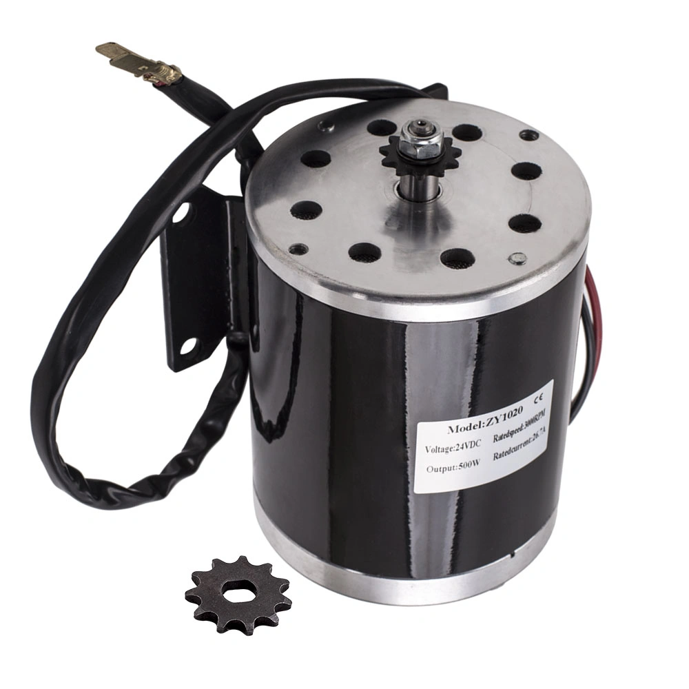 24V DC Electric Motor 500W 26.7A 2500 RPM High Torque Shaft Motor for DIY Robot Car Project view 2