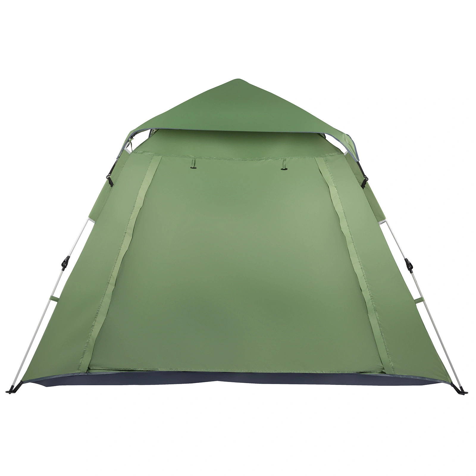 240*240*150cm Spring Quick Open Four-Person Family Tent Camping Tent Green view 2