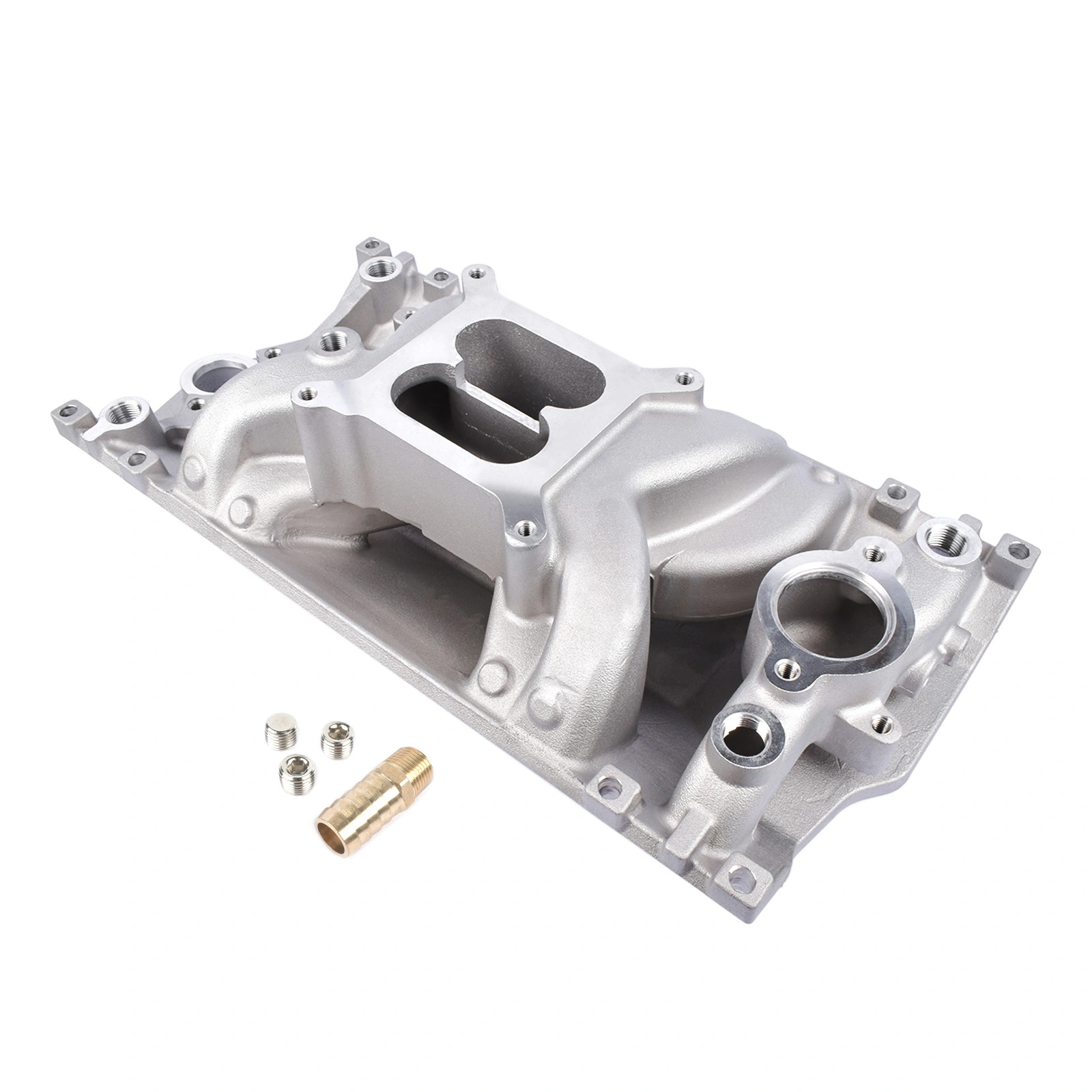 Dual Plane Vortec Air Gap Intake Manifold for Small Block Chevy SBC 350 1996-Up view 5