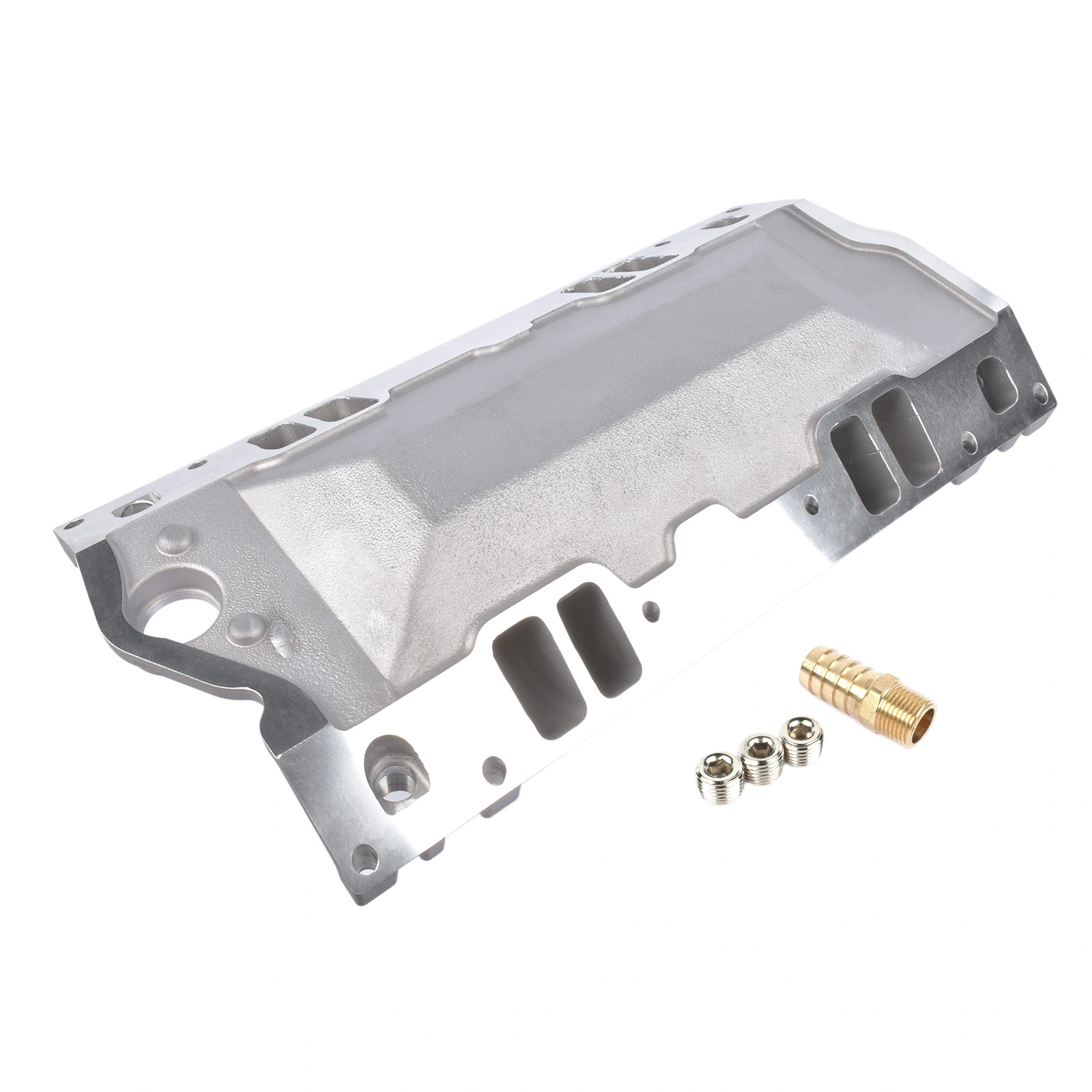 Dual Plane Vortec Air Gap Intake Manifold for Small Block Chevy SBC 350 1996-Up view 7