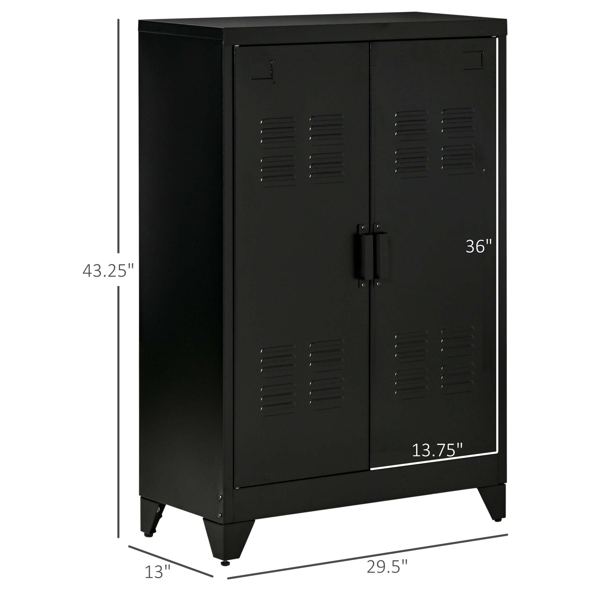 Modern Storage Cabinet - Multi-Tier Organizer Shelf view 2