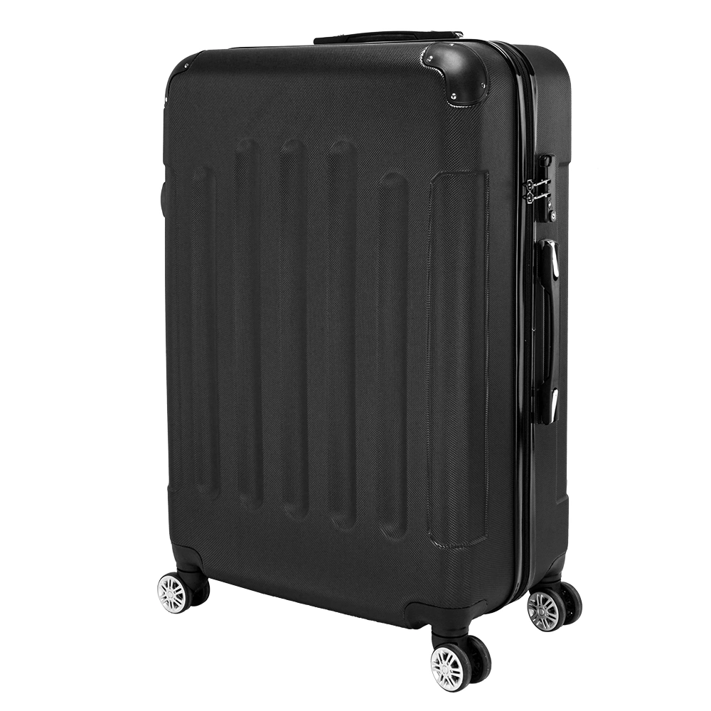 3 Pcs Lightweight ABS Spinner Suitcase Set, 4-Wheel Carry-On Hand Luggage Trolley Case view 3