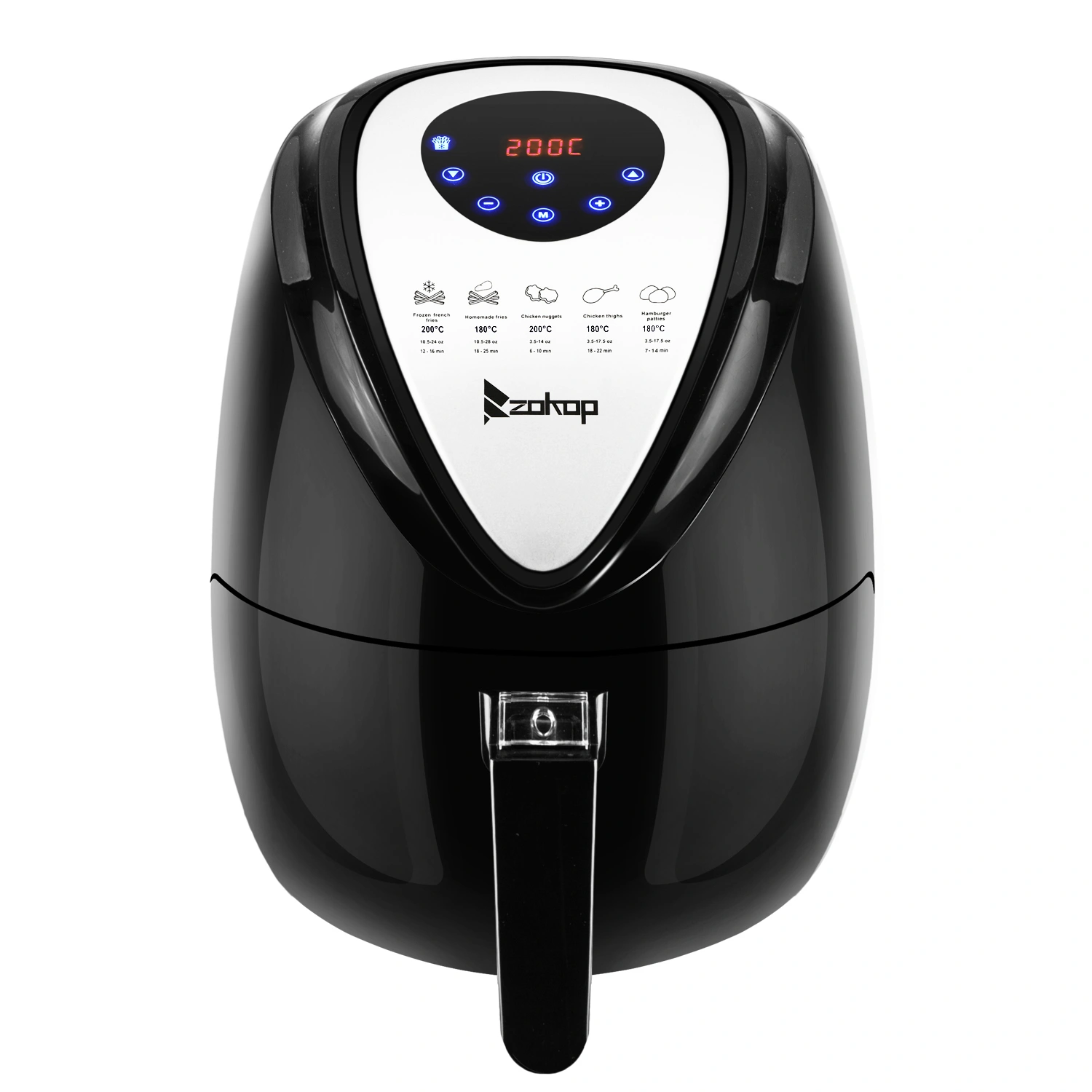 KAF1300P-D1 1500W Programmable Air Fryer 2.6L 2.7Qt UK Plug 220-240V 50/60Hz Black