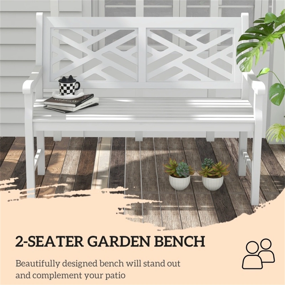 Outdoor Garden Bench Seat Park Bench for Backyard Lawn Patio Courtyard view 5