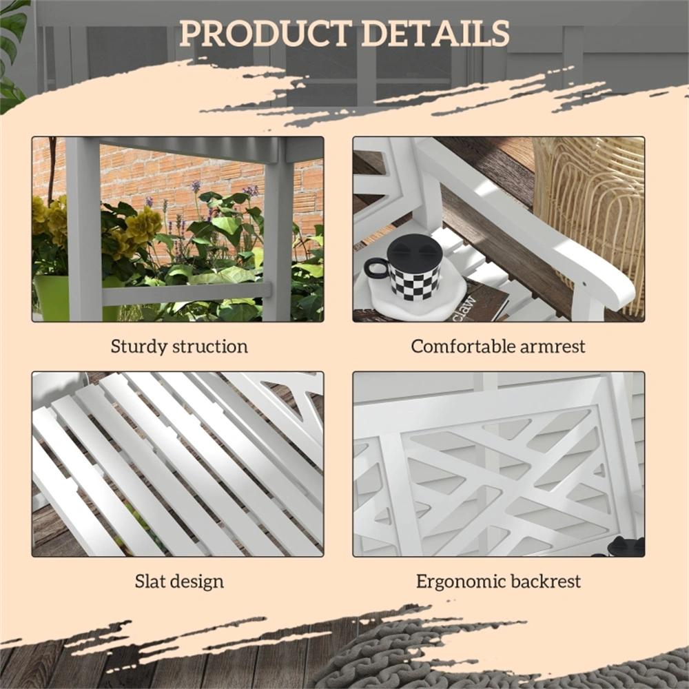 Outdoor Garden Bench Seat Park Bench for Backyard Lawn Patio Courtyard view 6