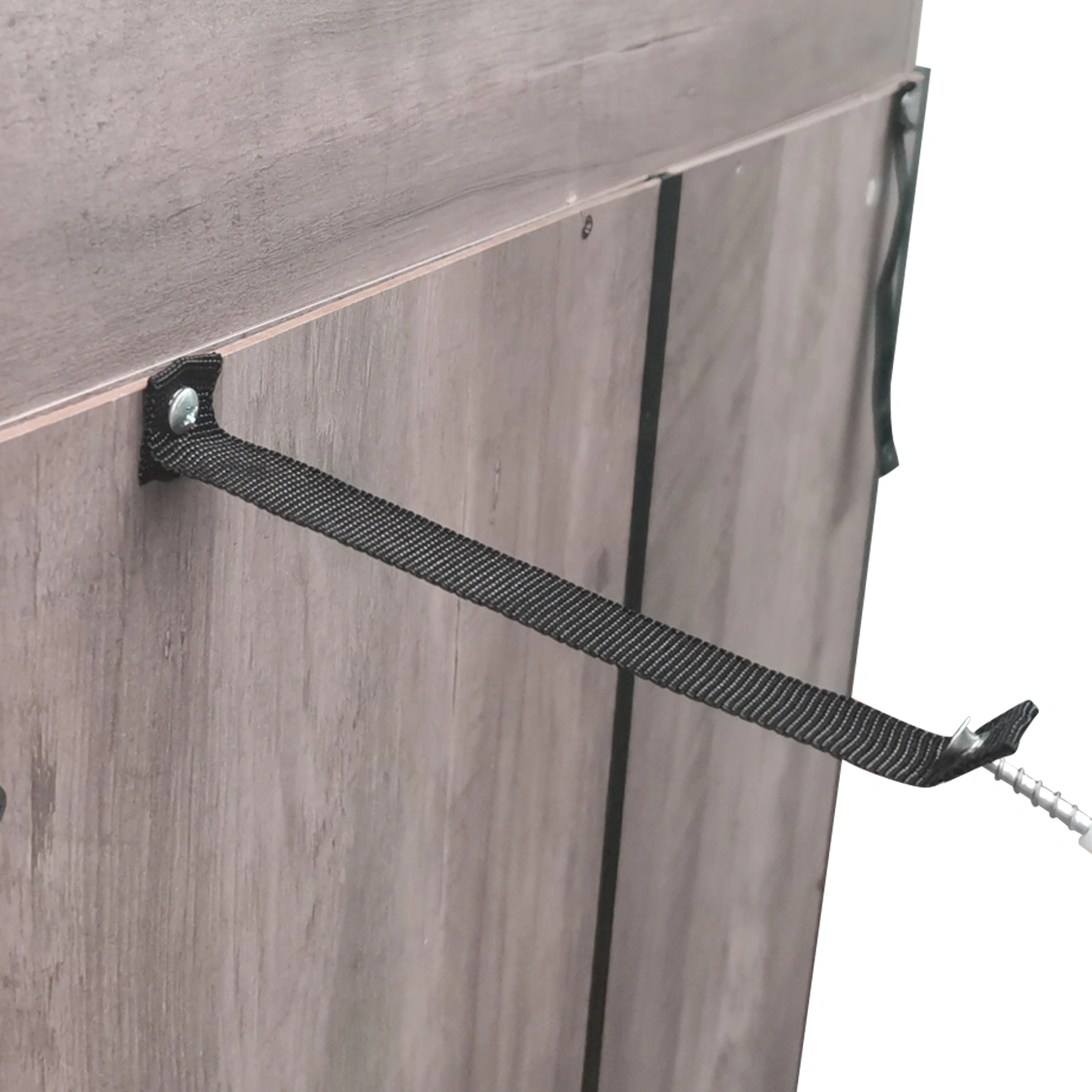 Retro Style MDF With Triamine Iron Frame Sliding Door Three-Layer Rack Bathroom Cabinet view 15