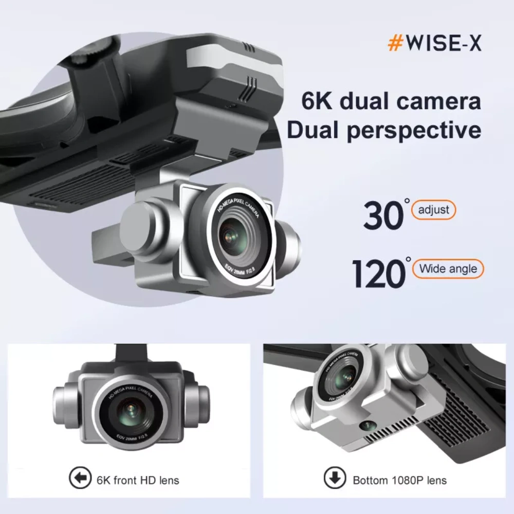 3 batteryV14 Professional Drone 6K HD Dual Camera Wifi FPV Portable RC Quadcopter, Drones suitable for adults/beginners.Logistics is randomly sent by UPS/UNI/GOFO/USPS/. view 4