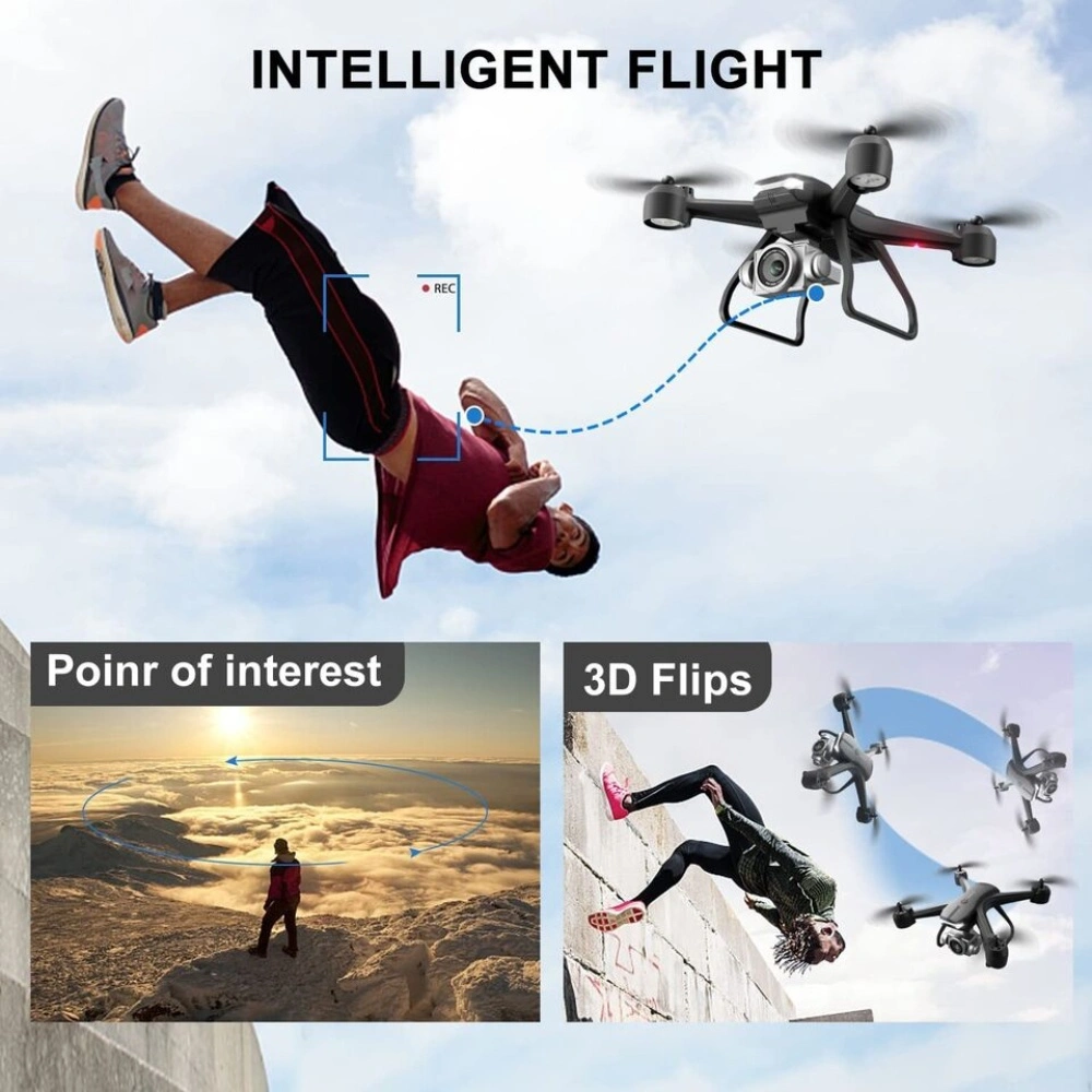 3 batteryV14 Professional Drone 6K HD Dual Camera Wifi FPV Portable RC Quadcopter, Drones suitable for adults/beginners.Logistics is randomly sent by UPS/UNI/GOFO/USPS/. view 8