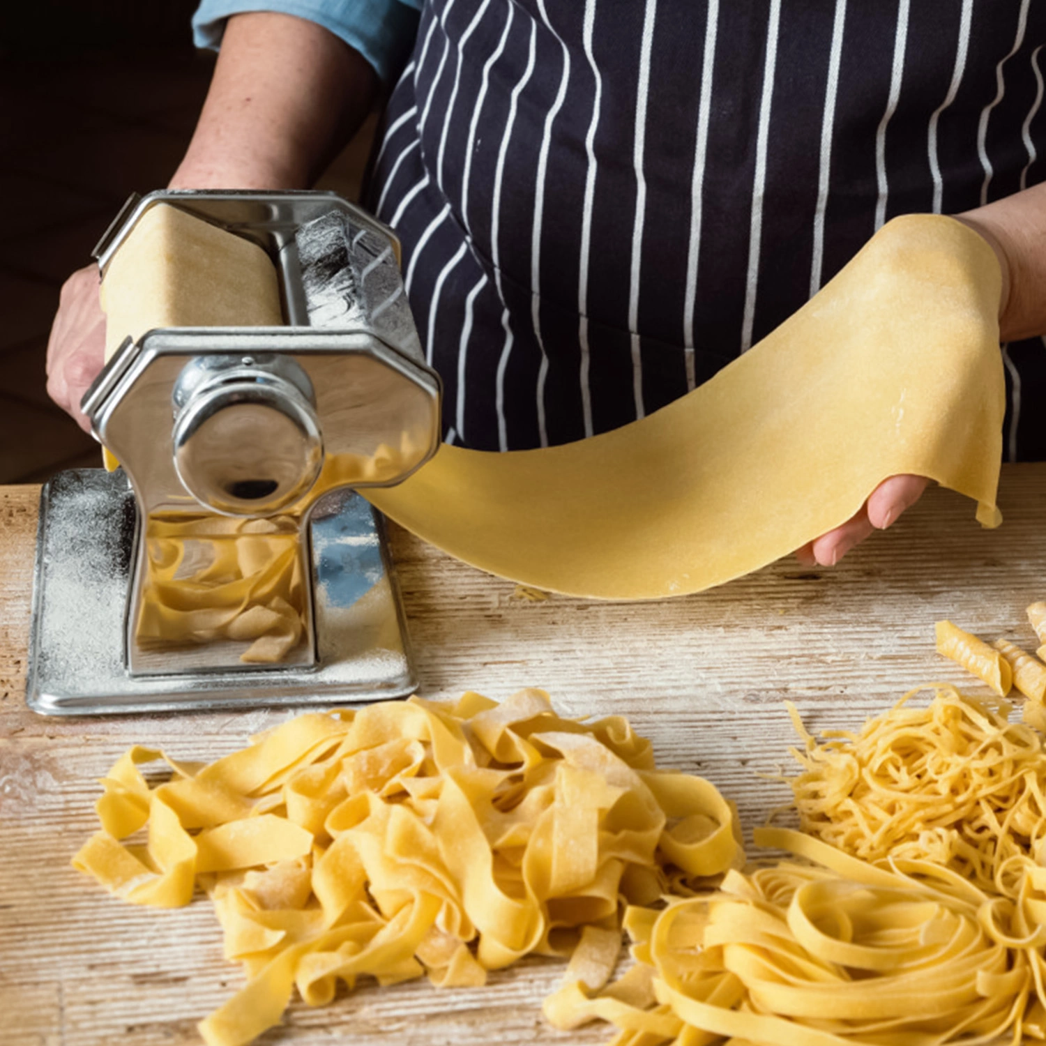 Pasta Maker Machine, 180 Roller Pasta Maker, 9 Adjustable Thickness Settings 2-in-1 Noodles Maker with Rollers and Cutter, Perfect for Spaghetti, Fettuccini, Lasagna or Dumpling Skin Silver view 11
