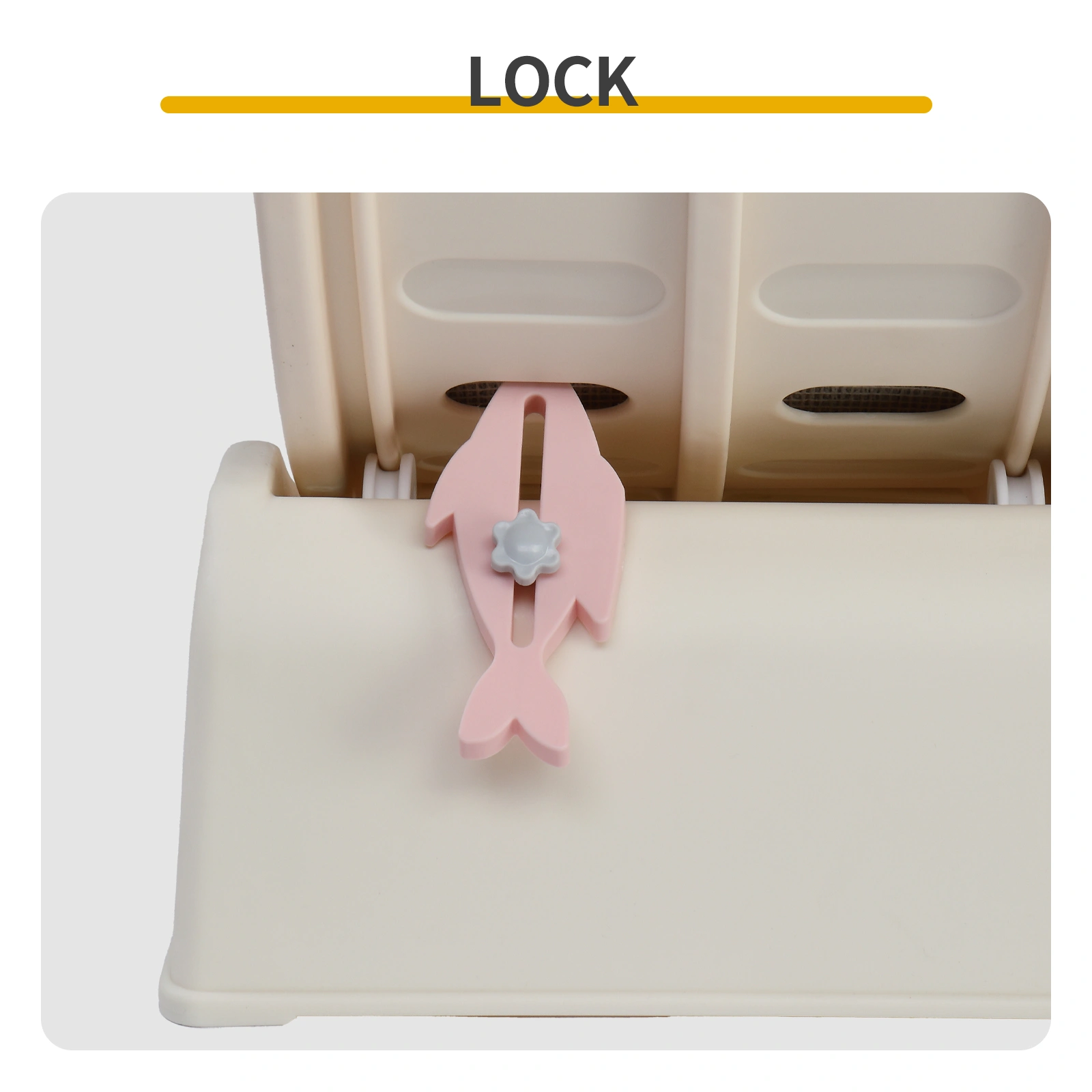 80*34*86CM, Off-white PP track connector assembly, circular design with gray carpet + 1 cat teaser stick, 15kg cat treadmill view 6