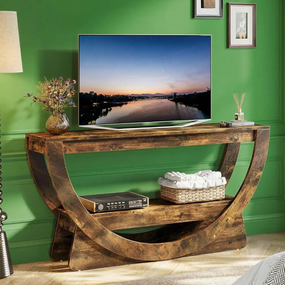Long Console Table for Living Room, Slim Sofa Table for Entryway Hallway view 7
