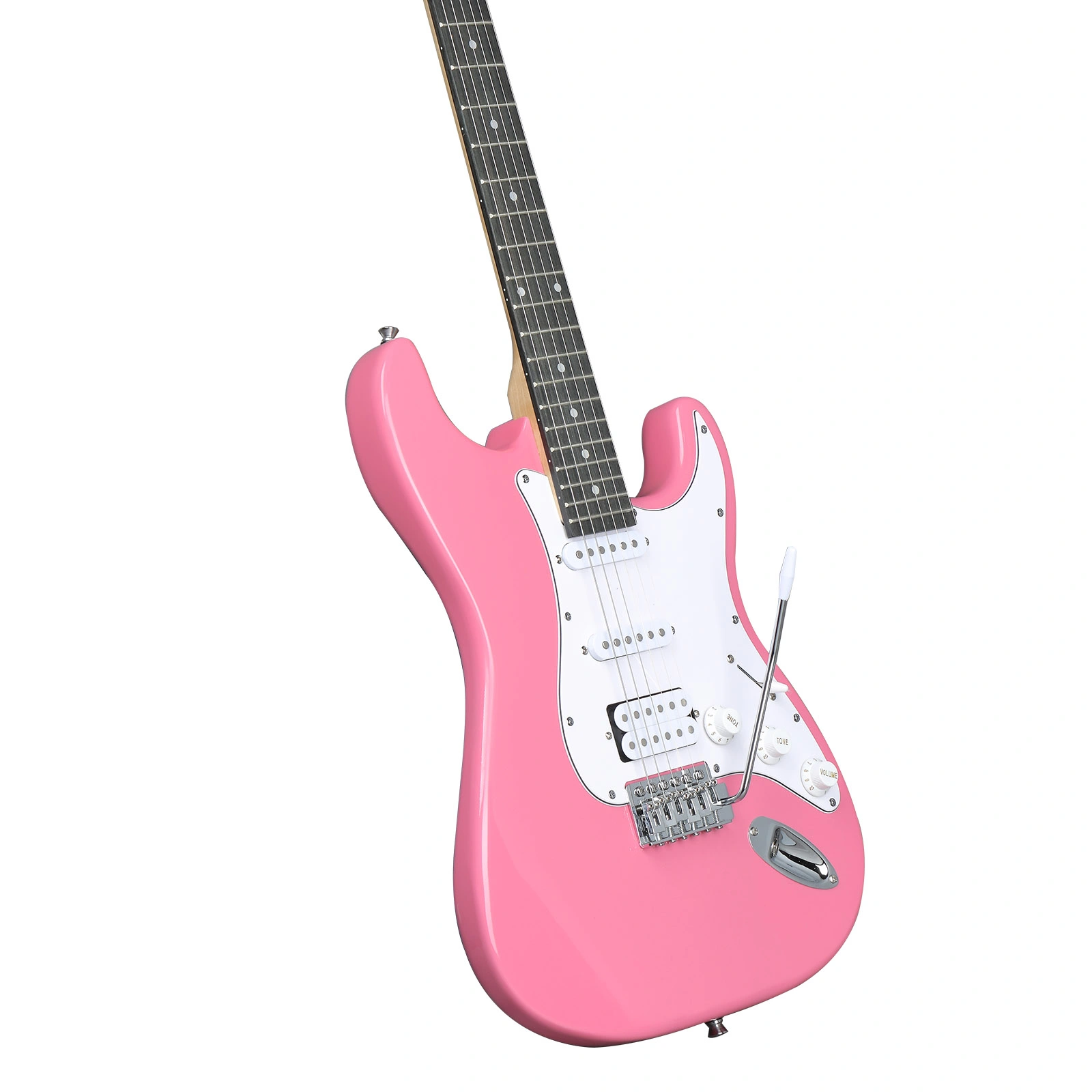 KST Stylish H-S-S Pickup Electric Guitar Kit with 5W AMP Bag Guitar Strap Strings rose red view 11