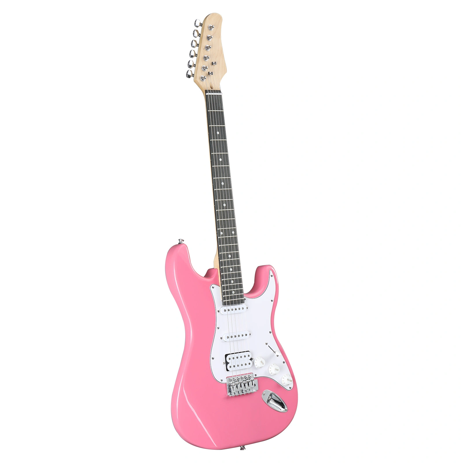 KST Stylish H-S-S Pickup Electric Guitar Kit with 5W AMP Bag Guitar Strap Strings rose red view 8