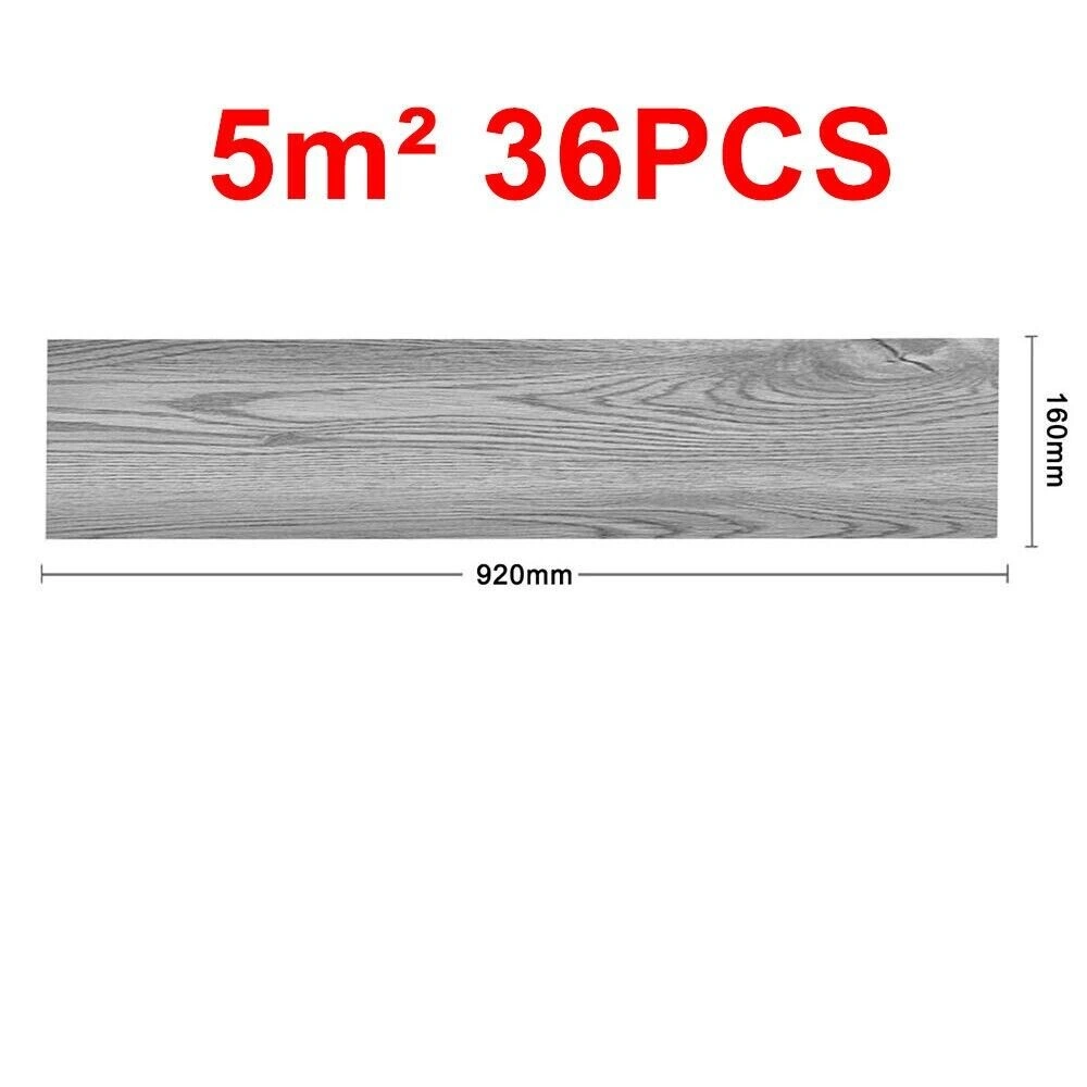 5m² Self-Adhesive Vinyl Plank Flooring Wood Look, Peel and Stick Tile for Bathroom Decor view 2