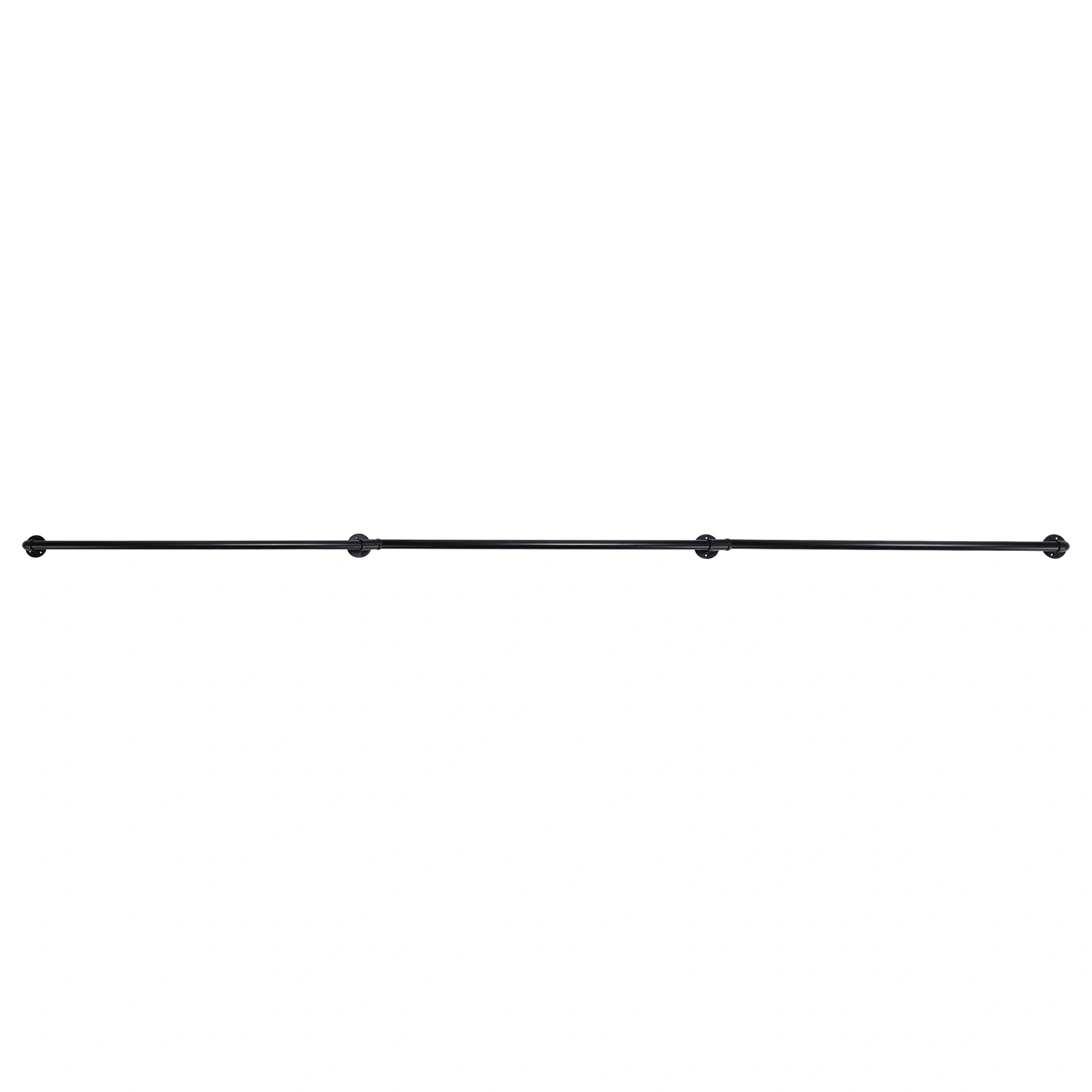 12FT three-section iron courtyard stair handrail black view 10