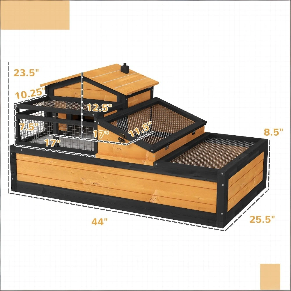 Premium Turtle Cage & Tortoise House, Secure Reptile Enclosure with Ventilation, Safe Shelter for Small Turtles and Tortoises view 3