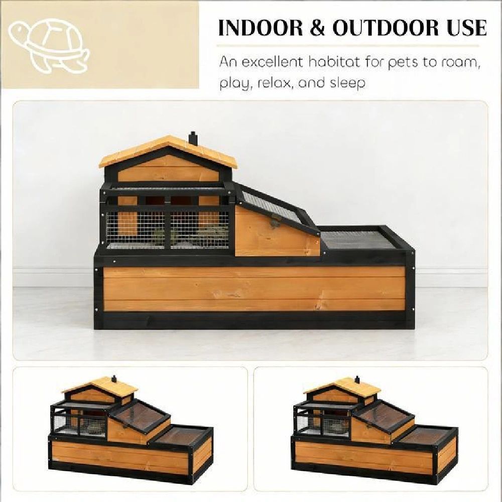 Premium Turtle Cage & Tortoise House, Secure Reptile Enclosure with Ventilation, Safe Shelter for Small Turtles and Tortoises view 4