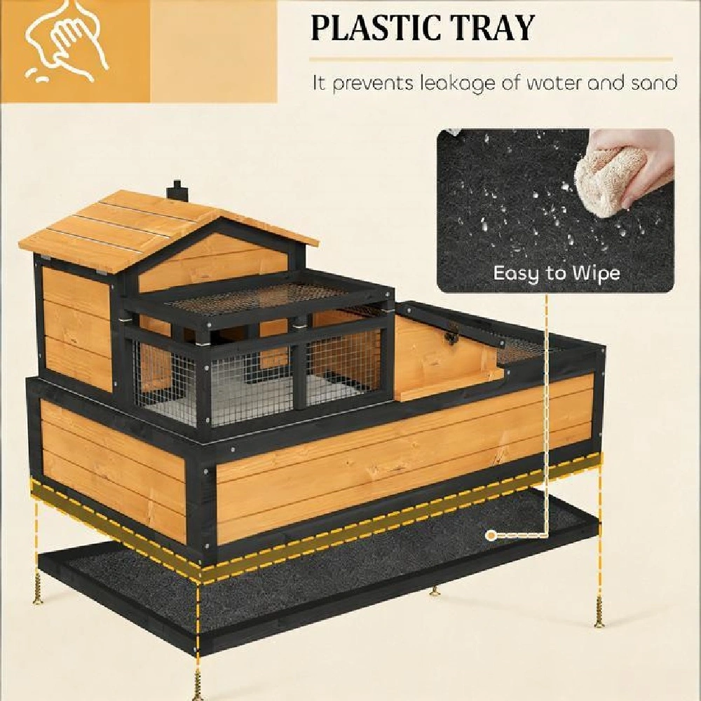 Premium Turtle Cage & Tortoise House, Secure Reptile Enclosure with Ventilation, Safe Shelter for Small Turtles and Tortoises view 6
