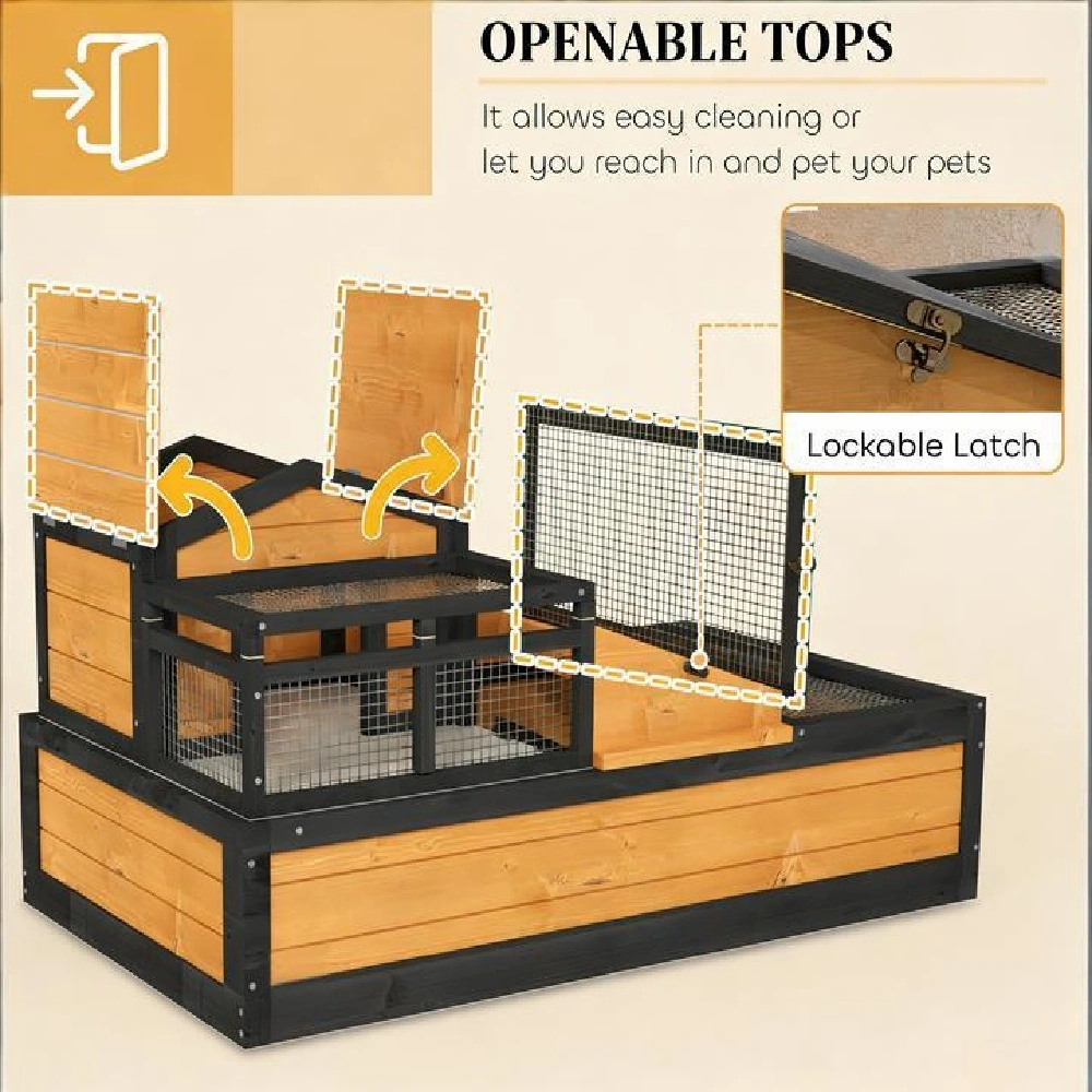 Premium Turtle Cage & Tortoise House, Secure Reptile Enclosure with Ventilation, Safe Shelter for Small Turtles and Tortoises view 7