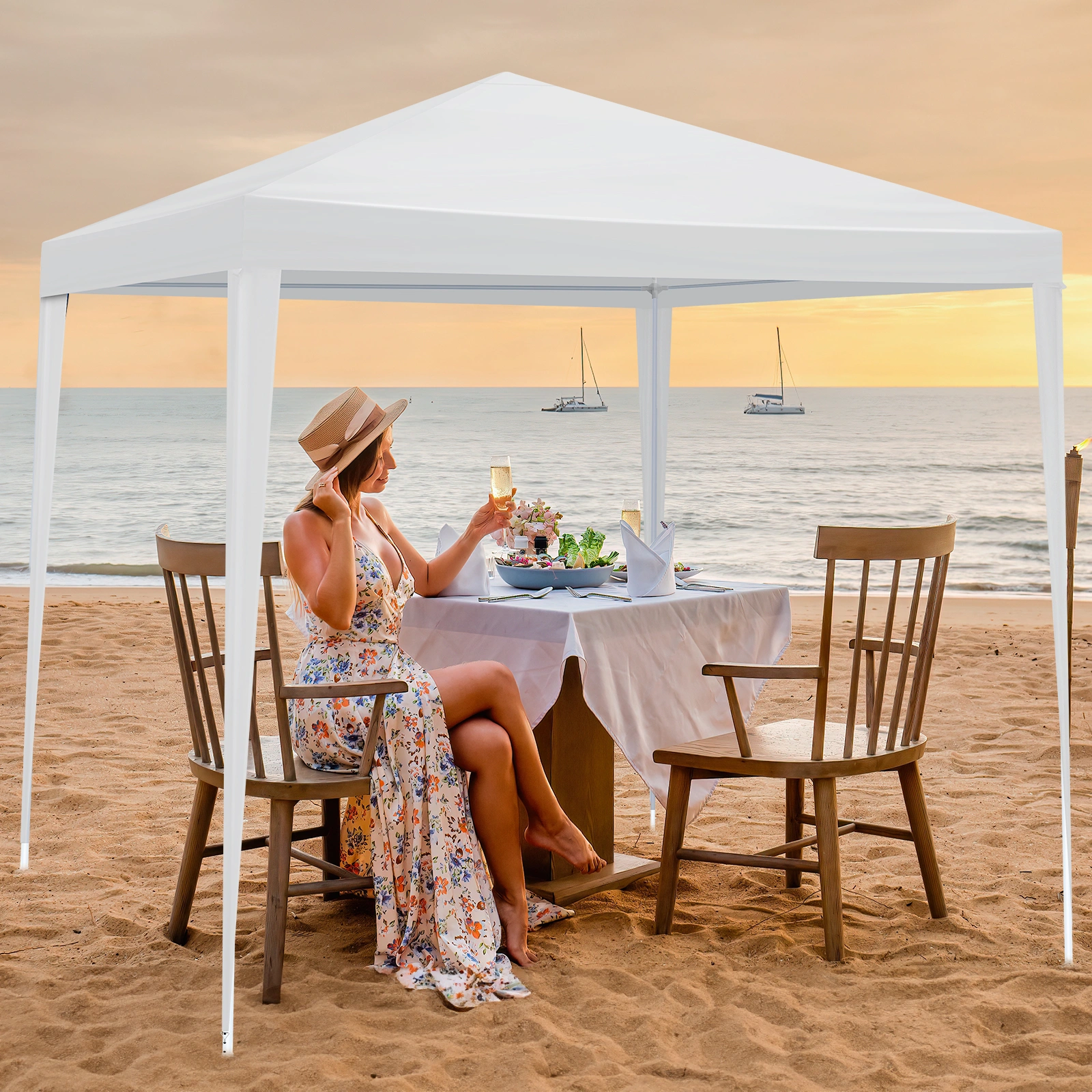 6.5x6.5FT Four Sides Portable Party Tent view 10