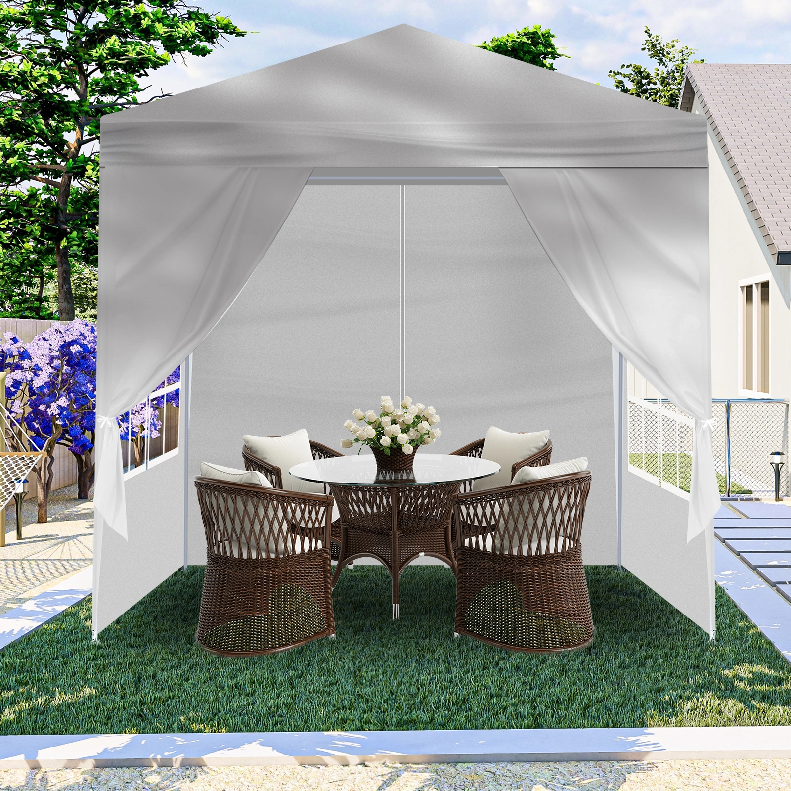 6.5x6.5FT Four Sides Portable Party Tent view 12