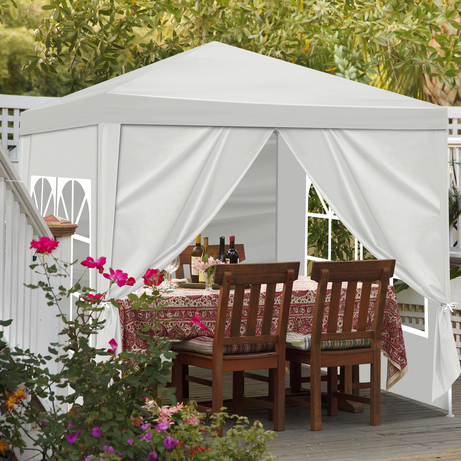 6.5x6.5FT Four Sides Portable Party Tent view 14