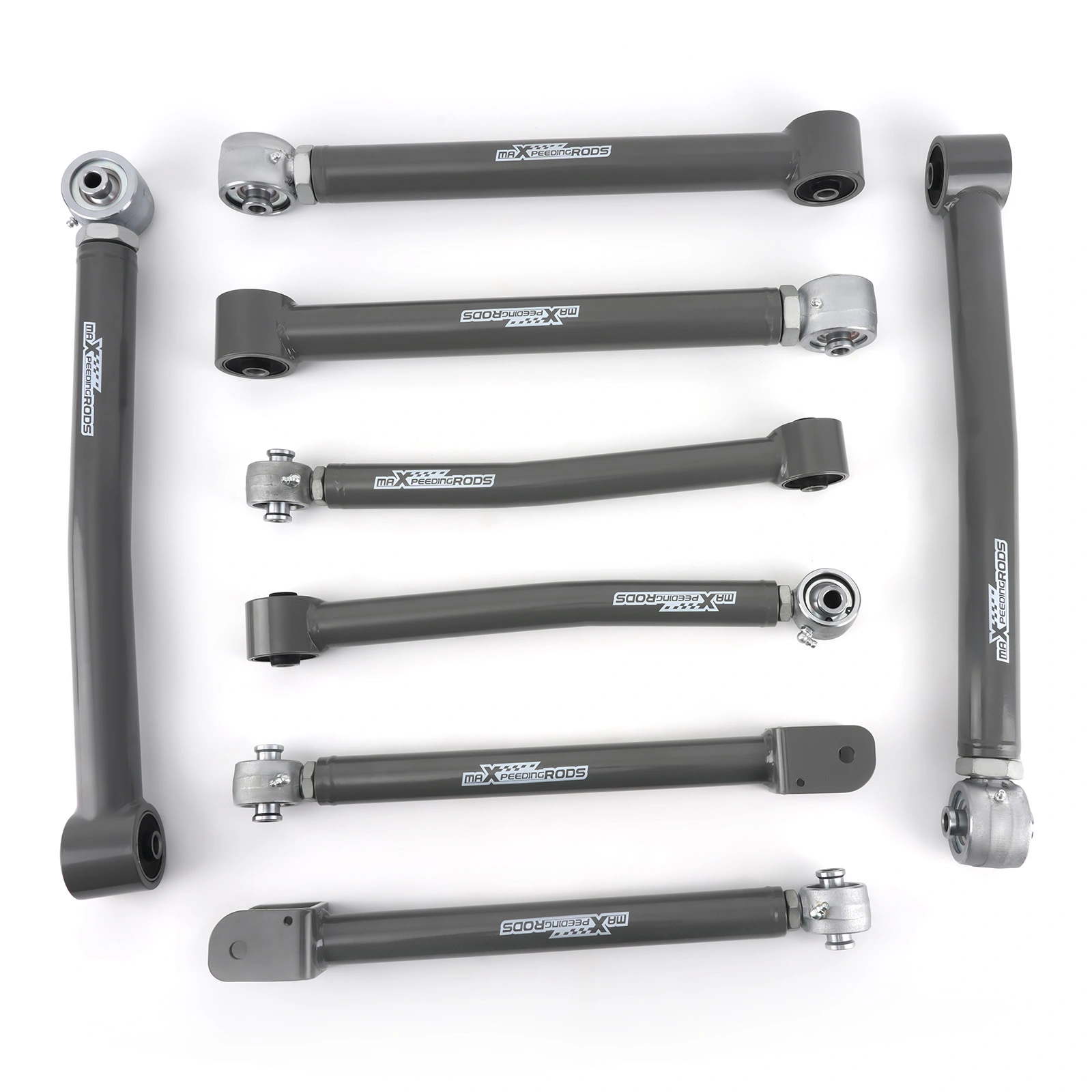Full Set Adjustable Control Arms 0-6" Lift Fit for 2007-2018 Jeep Wrangler JK view 2