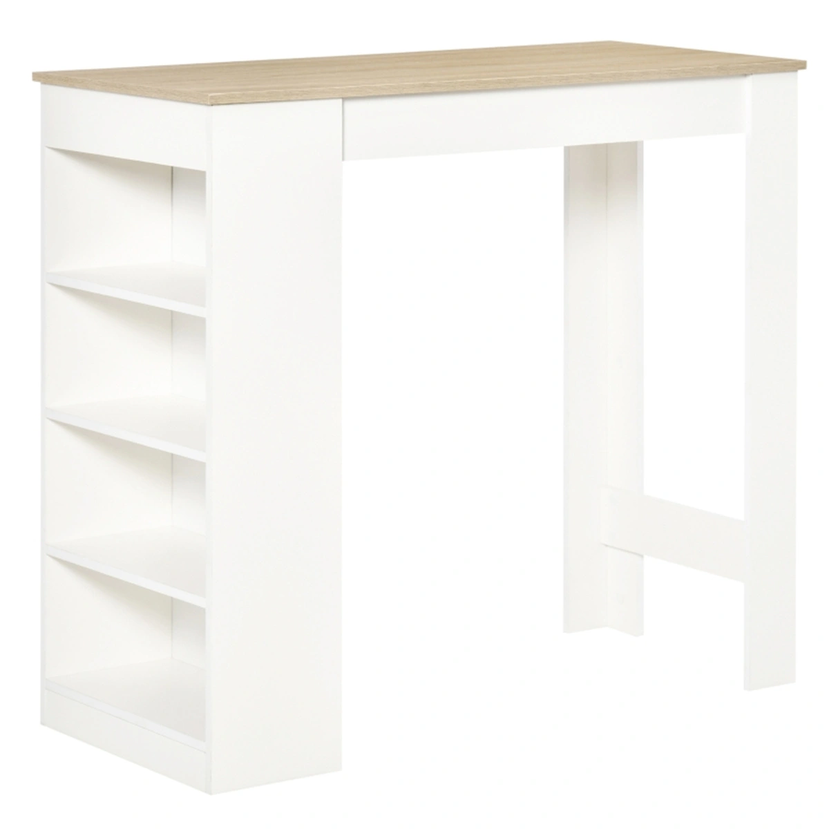 Industrial Coffee Table Bar Table Metal Frame with Wooden Top Heavy Duty Multi-Functional Table for Home Office view 2