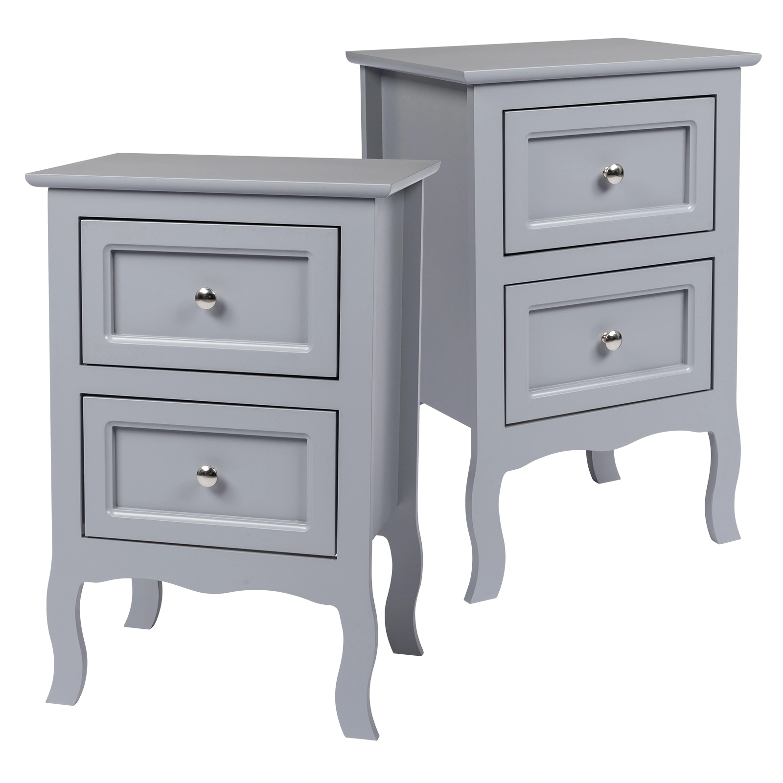 2pcs Country Style Two-Tier Night Tables Large Size Grace view 20