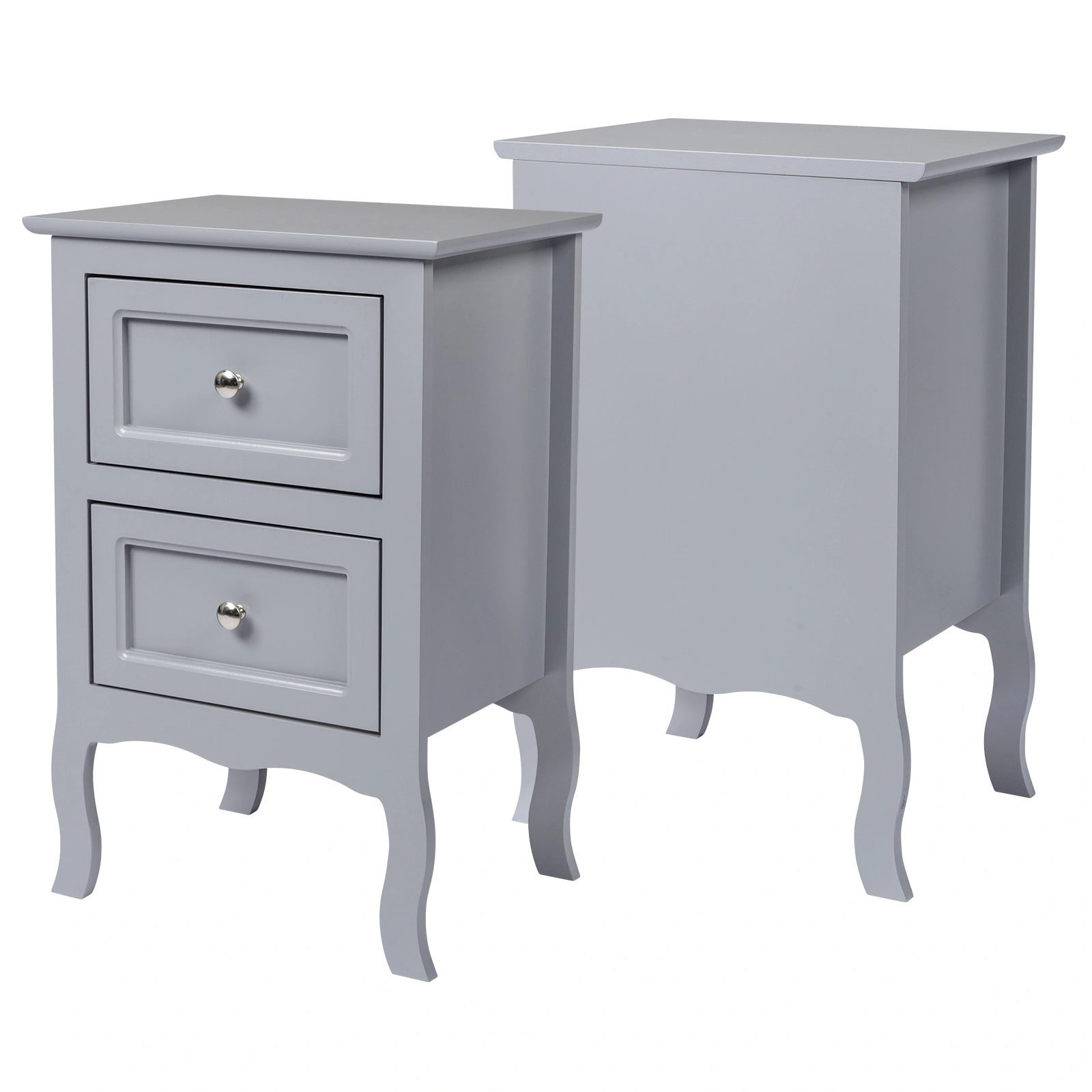 2pcs Country Style Two-Tier Night Tables Large Size Grace view 21