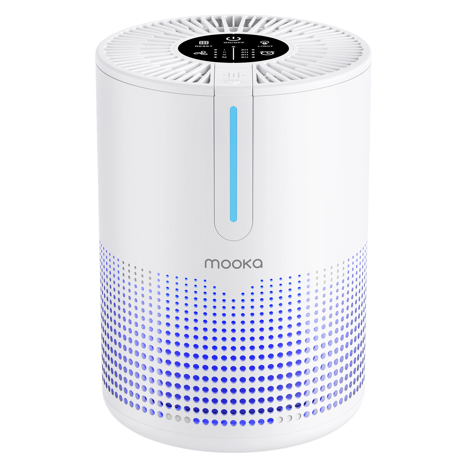 MOOKA Air Purifier with HEPA Filter, 300 Sq Ft Coverage, Removes Odor Dust Mold Pollen Allergens Smoke for Home Bedroom Office view 2