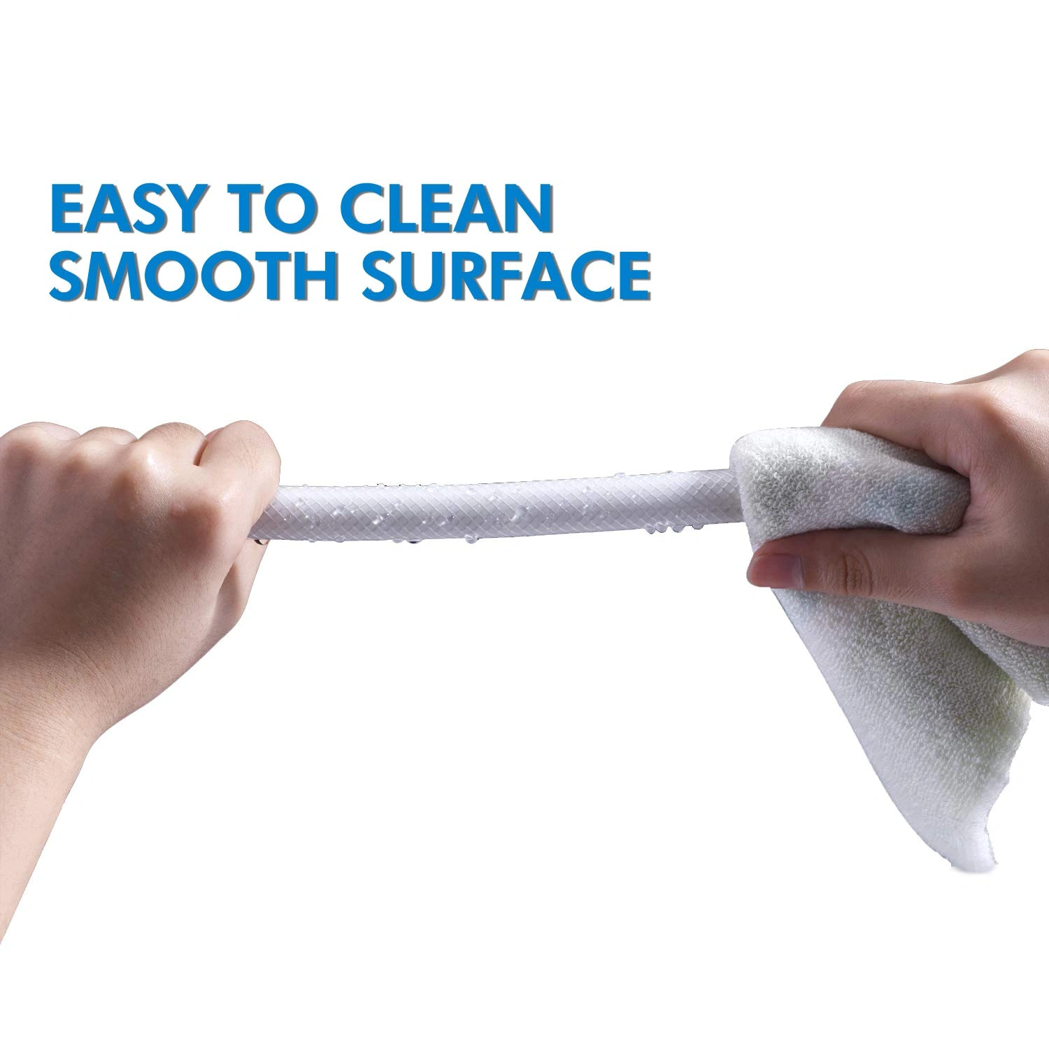 PVC Shower Hose 59 Inches Extra Long Smooth Handheld Shower Hose Flexible Anti-Kink Handheld Shower Head Hose with brass spin inner core White[Unable to ship on weekends, please place orders with caut view 3
