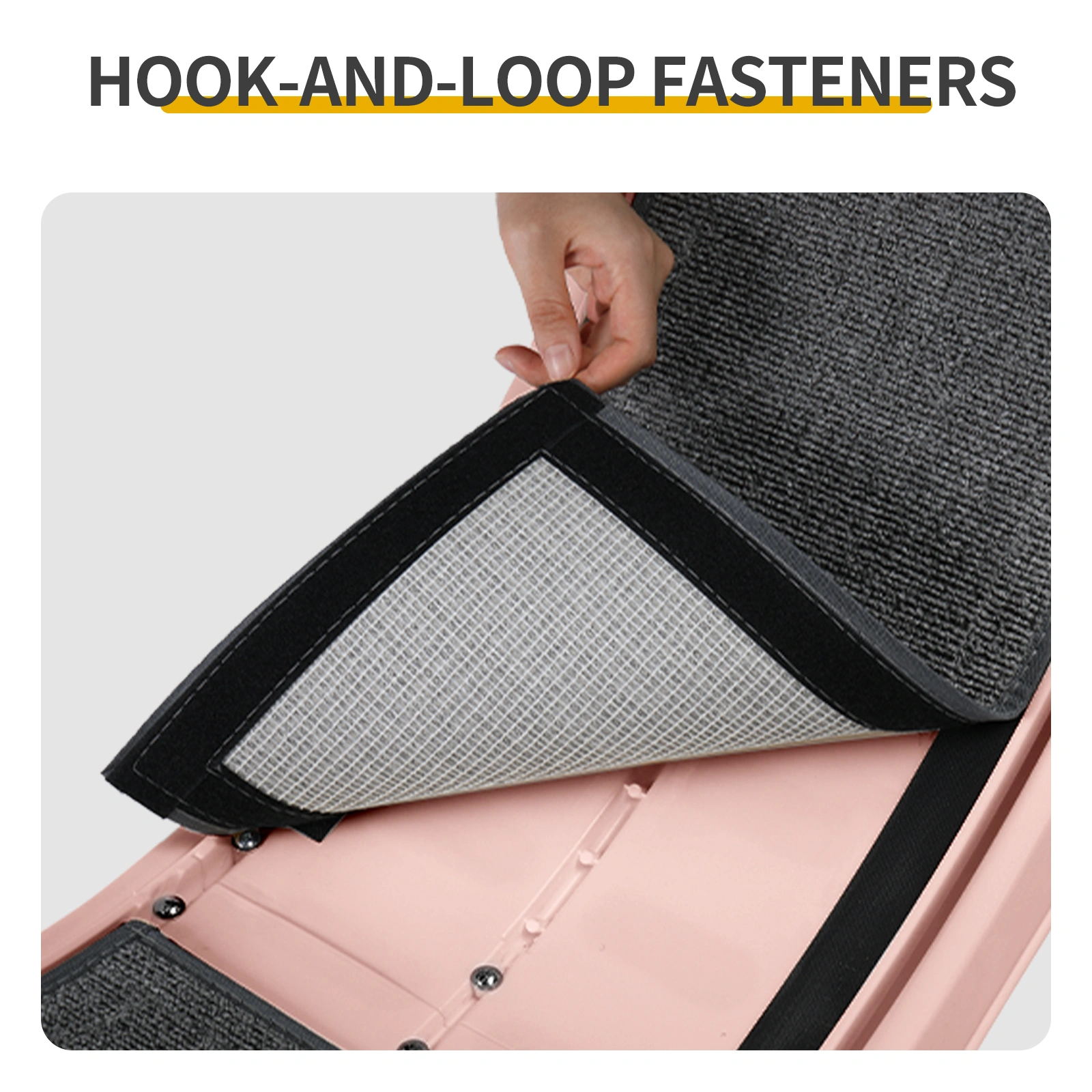 80*34*86CM Pink PP track connector assembly, circular design with green carpet + 1 cat teaser stick, 15kg cat treadmill view 9