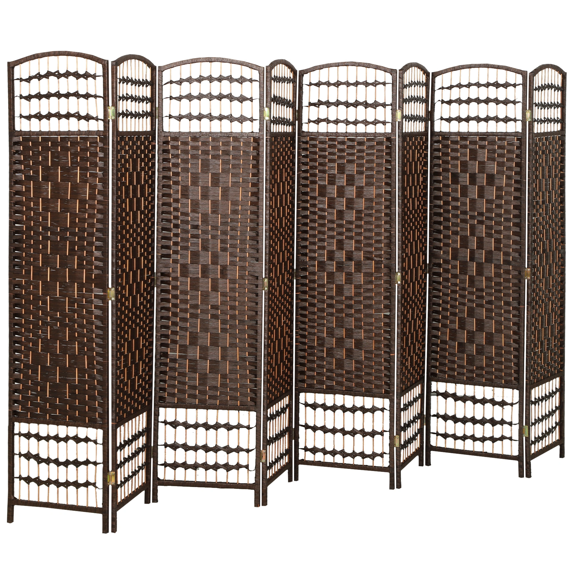 8 Panel Folding Room Divider Privacy Screen, Freestanding Room Divider for Home & Office Space Partition view 3