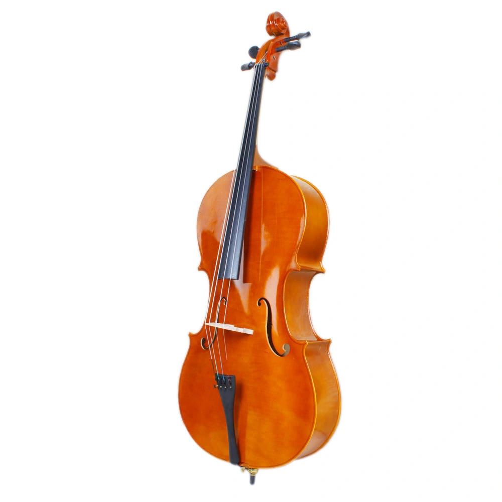 4/4 Full Size Cello Kit - Natural Wood Finish - Includes Cello Bag, Bow, Rosin & Bridge - Traditional Classical Instrument (138 characters) view 3