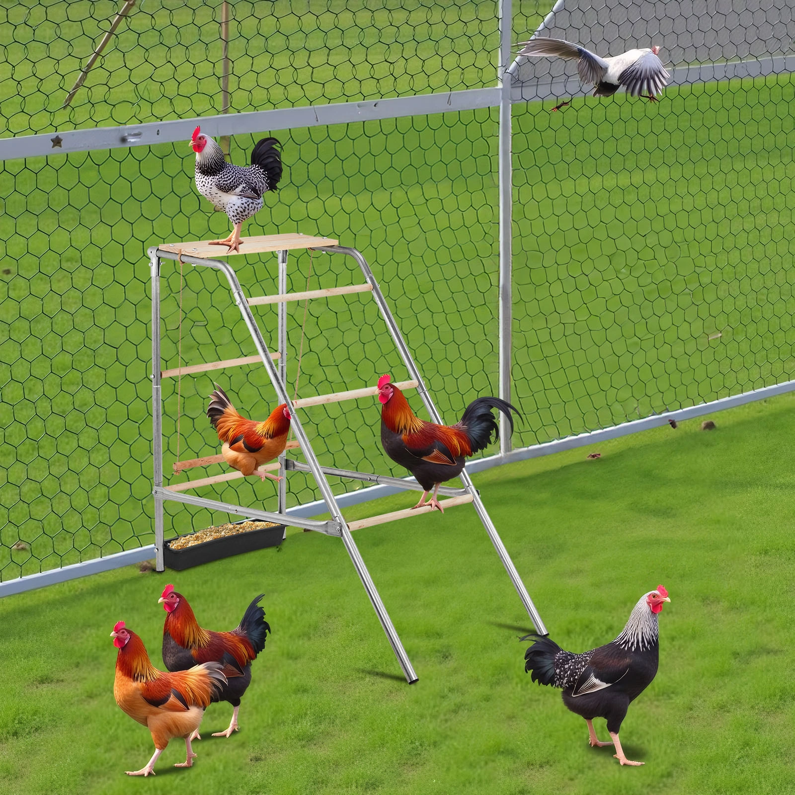 103*50*100cm Outdoor chicken perch view 7