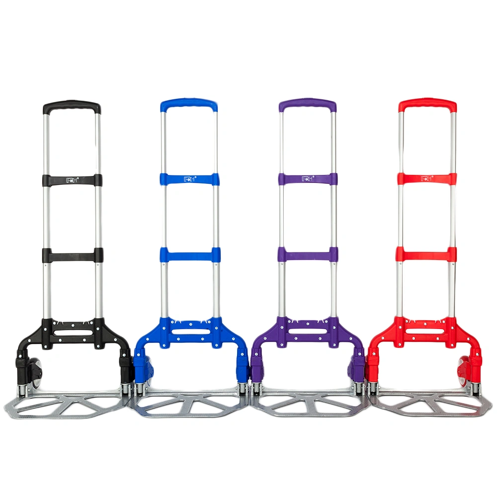 Portable Foldable Telescopic Trolley Trolley Luggage Trolley Red view 16