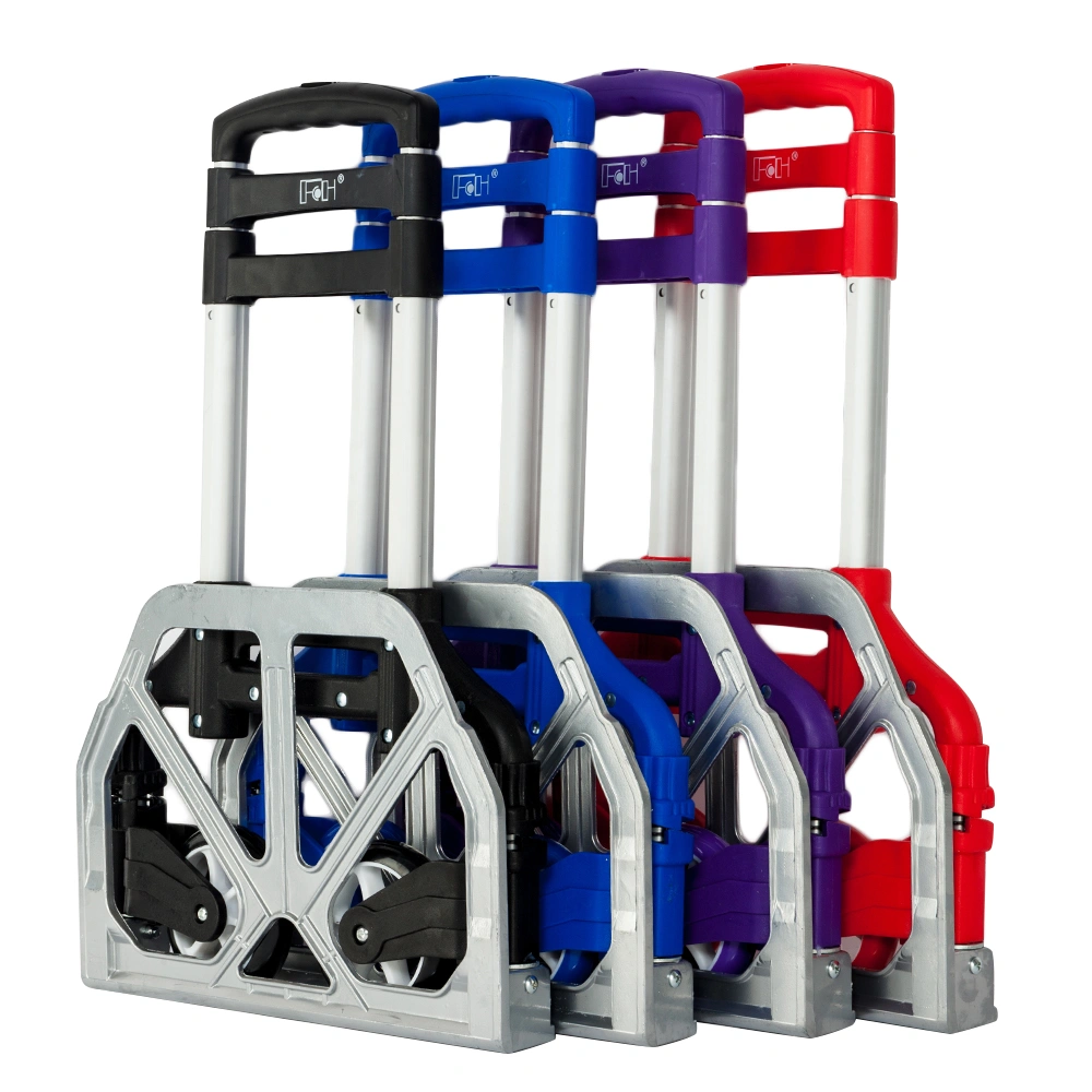 Portable Foldable Telescopic Trolley Trolley Luggage Trolley Red view 20