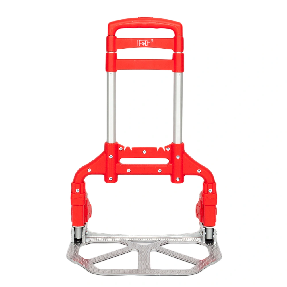 Portable Foldable Telescopic Trolley Trolley Luggage Trolley Red view 8