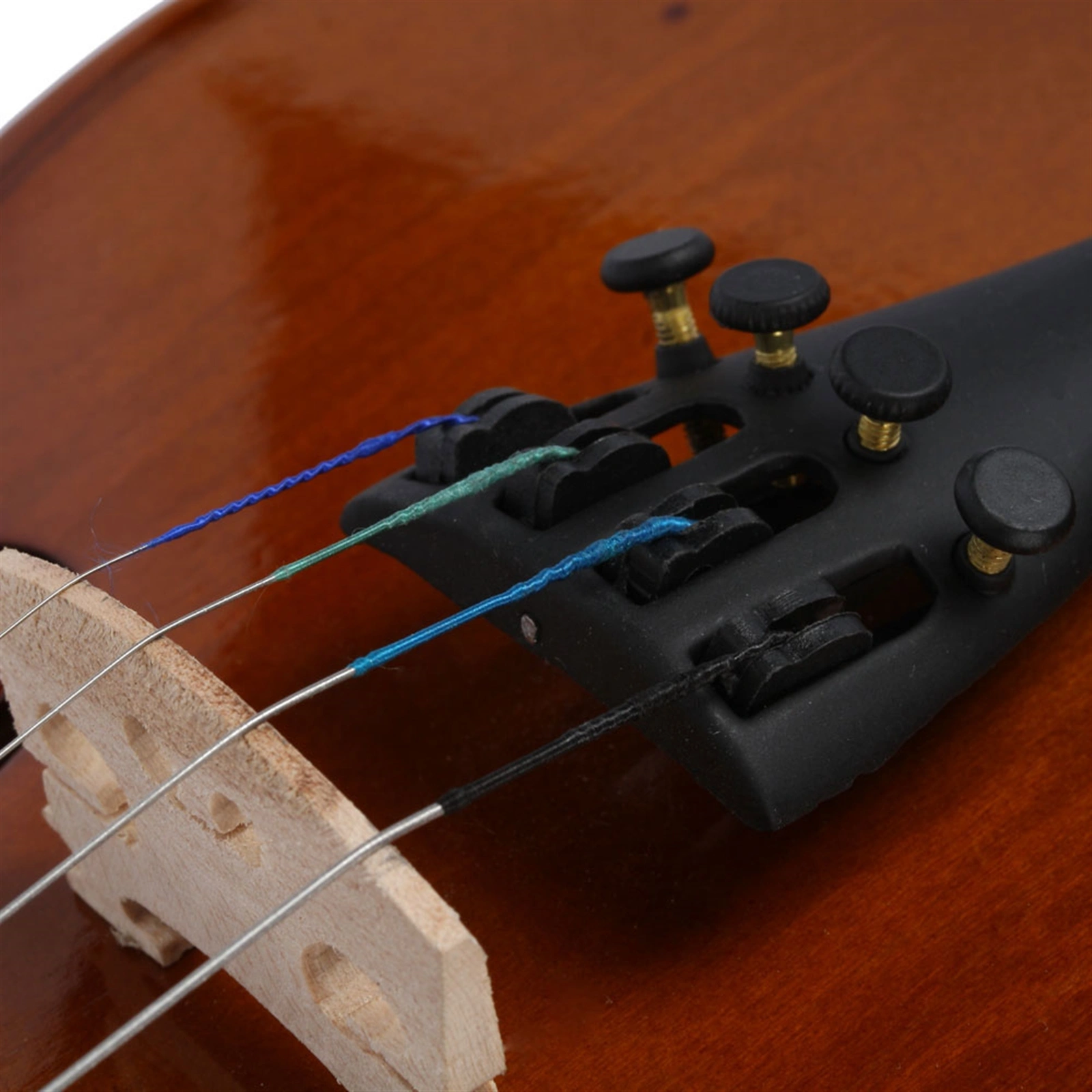 New 1/2 Acoustic Violin Case Bow Rosin Natural view 16