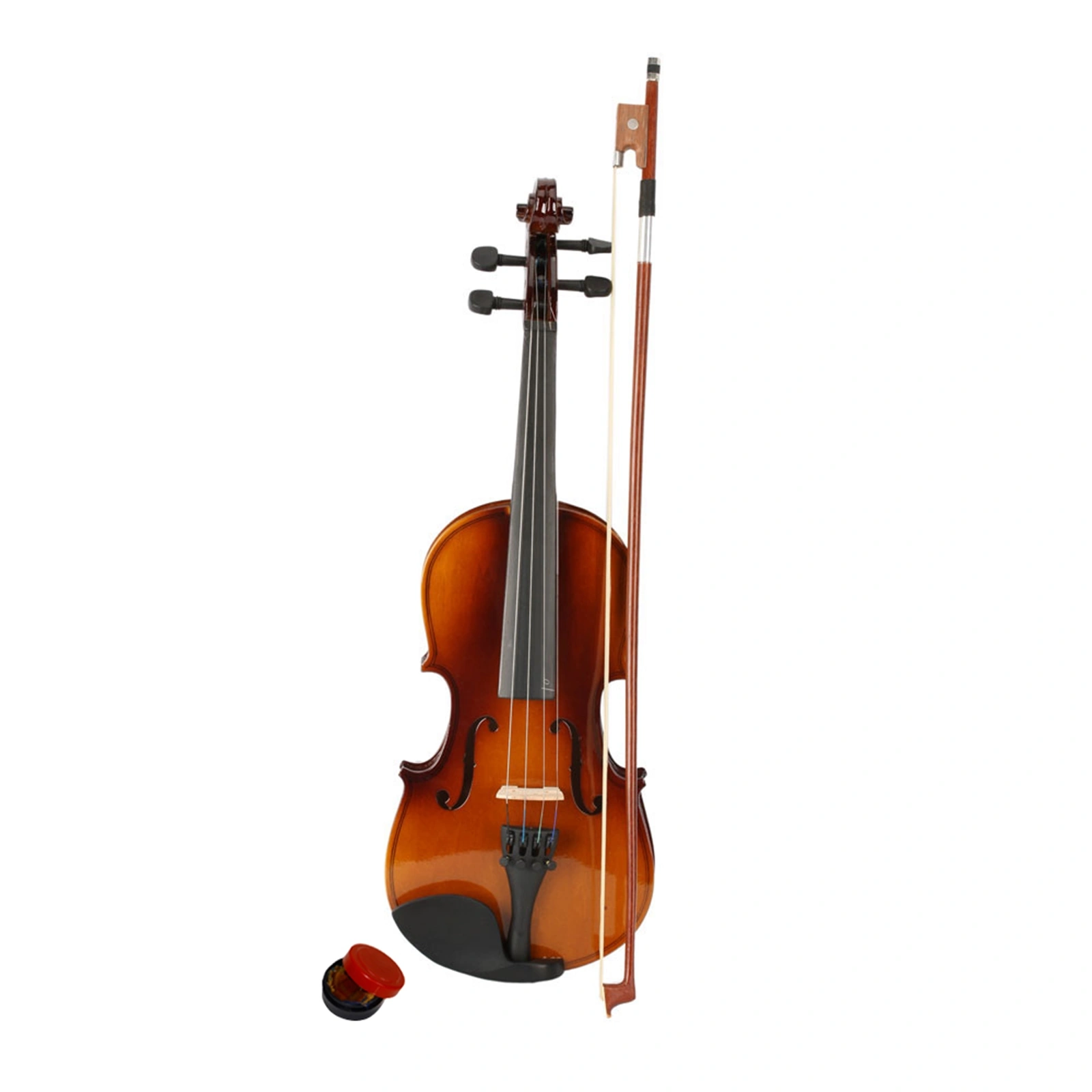 New 1/2 Acoustic Violin Case Bow Rosin Natural view 2