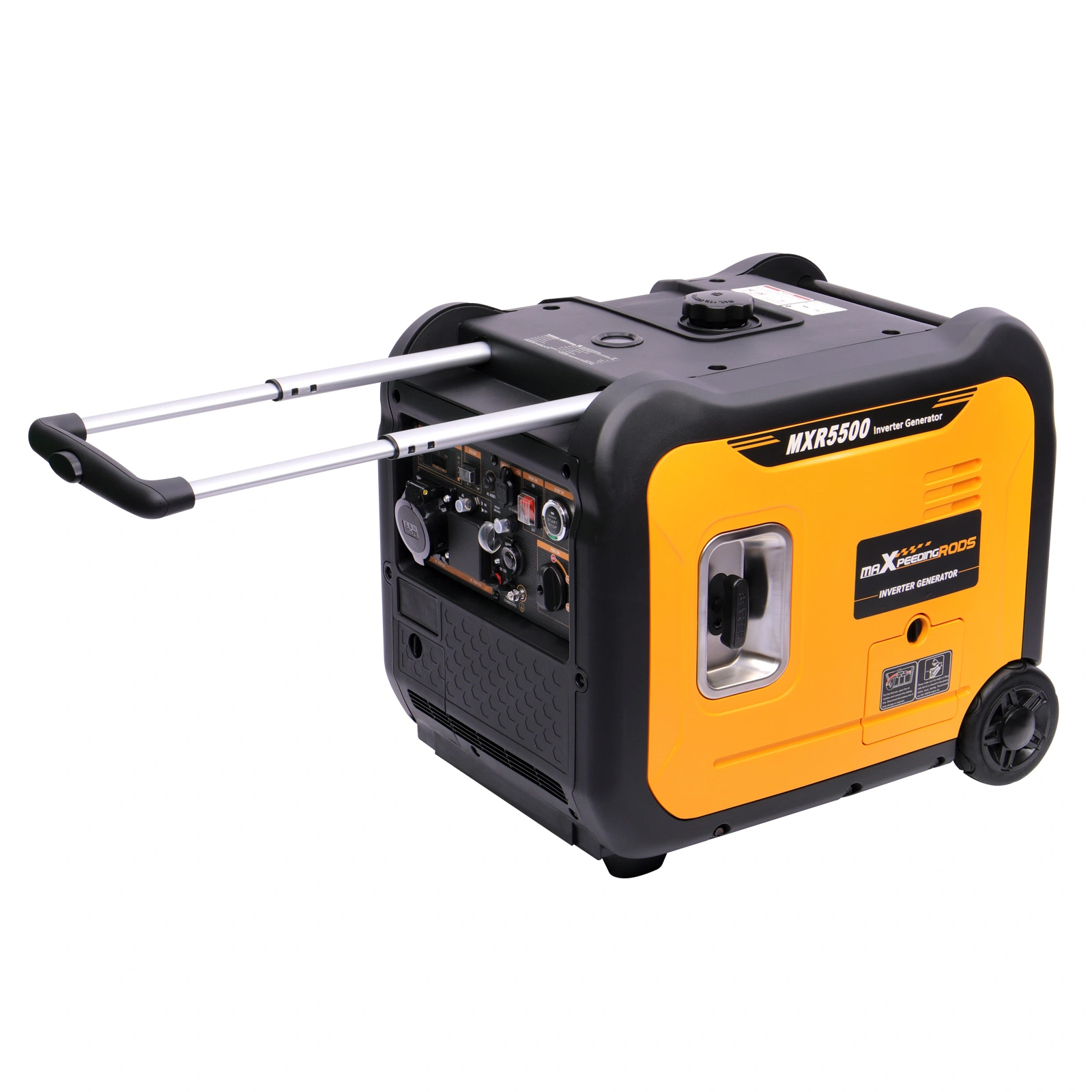 5KW 5.5KVA Petrol Inverter Generator, Silent Portable 4-Stroke Electric Start Backup Power