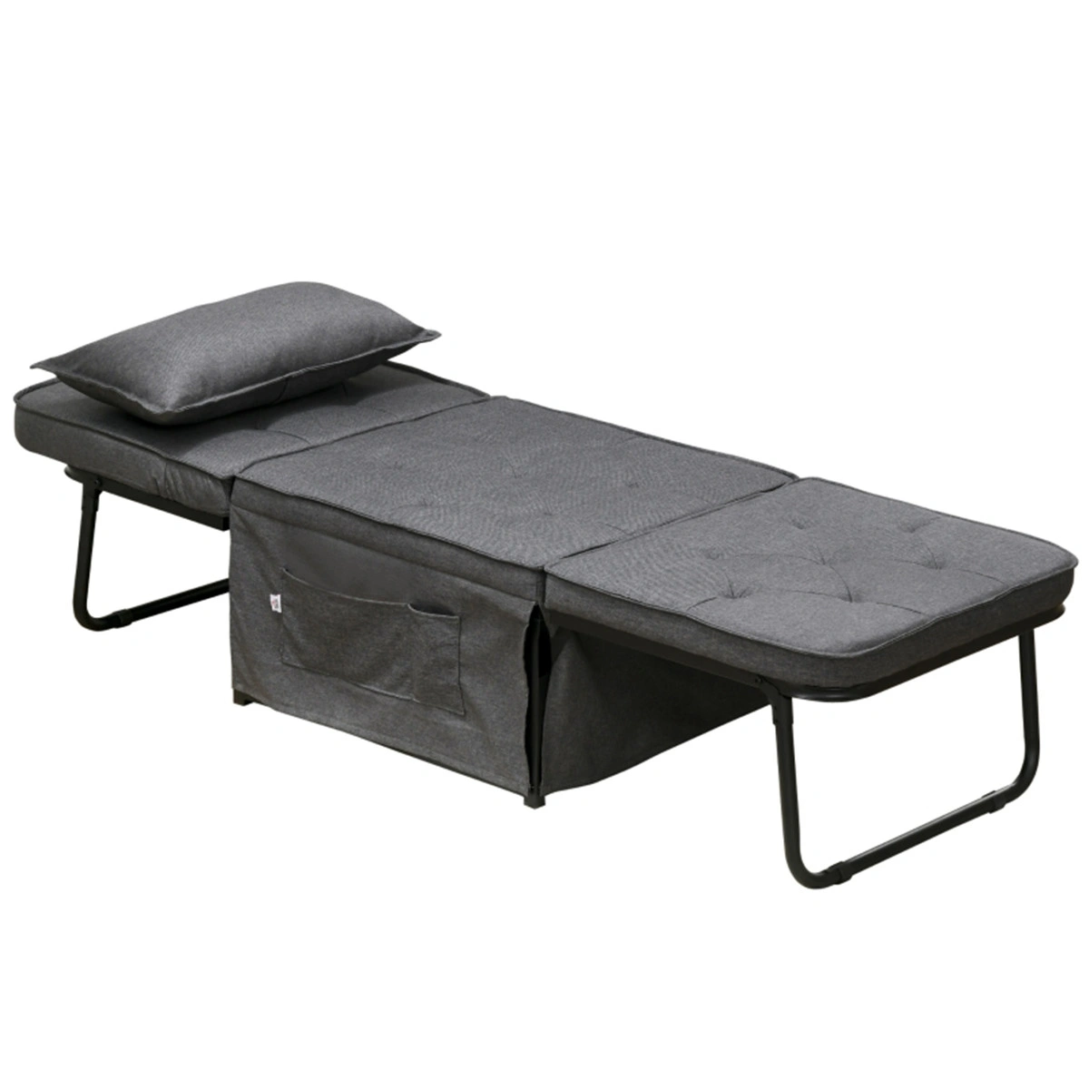 Single Sofa Bed Chair, Fold-Out Futon Sleeper Sofa, Compact 1-Seater Design, Durable Construction view 3