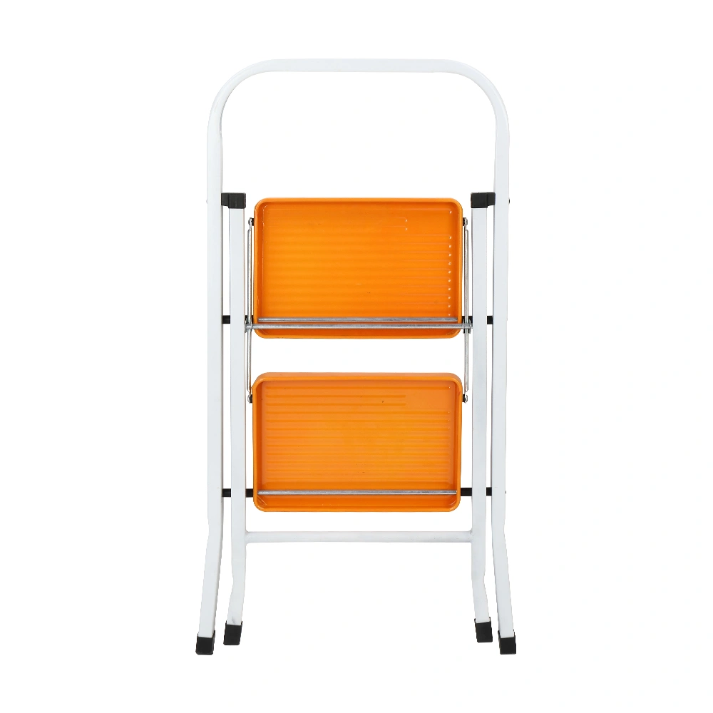 2 Step Folding Ladder Steel Anti-Slip Sturdy Wide Pedal Step Stool view 3