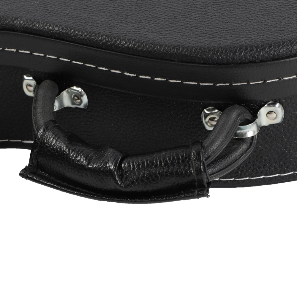 ST Electric Guitar Hard Case High Grade Black Microgroove Flat Surface Straight Flange view 11