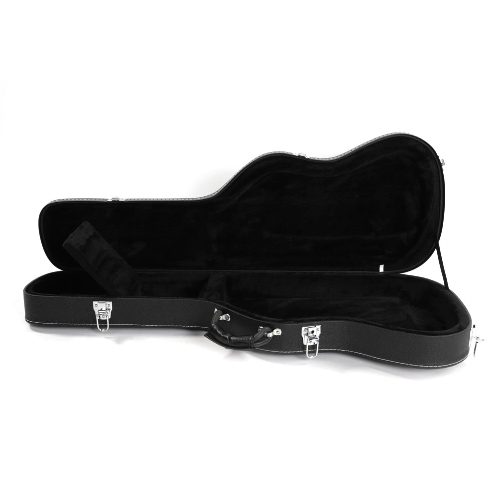 ST Electric Guitar Hard Case High Grade Black Microgroove Flat Surface Straight Flange view 2