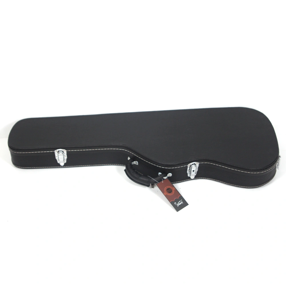 ST Electric Guitar Hard Case High Grade Black Microgroove Flat Surface Straight Flange view 3