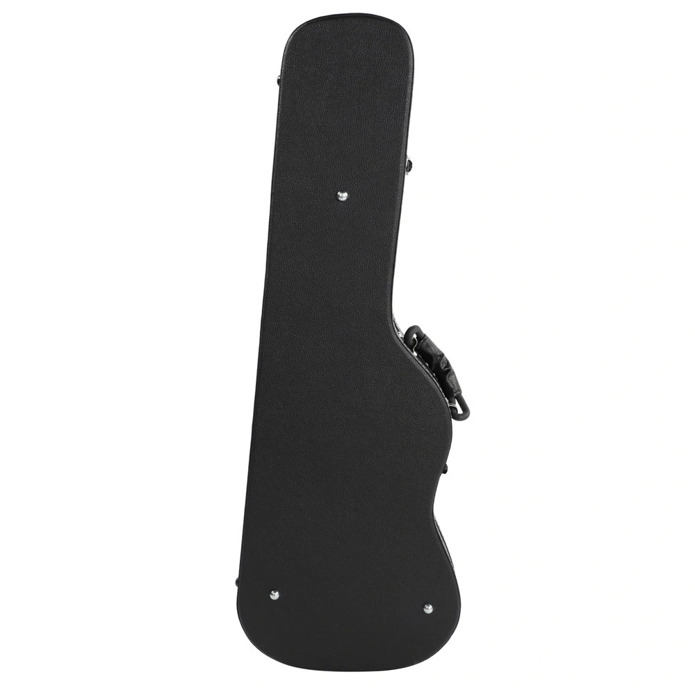 ST Electric Guitar Hard Case High Grade Black Microgroove Flat Surface Straight Flange view 4